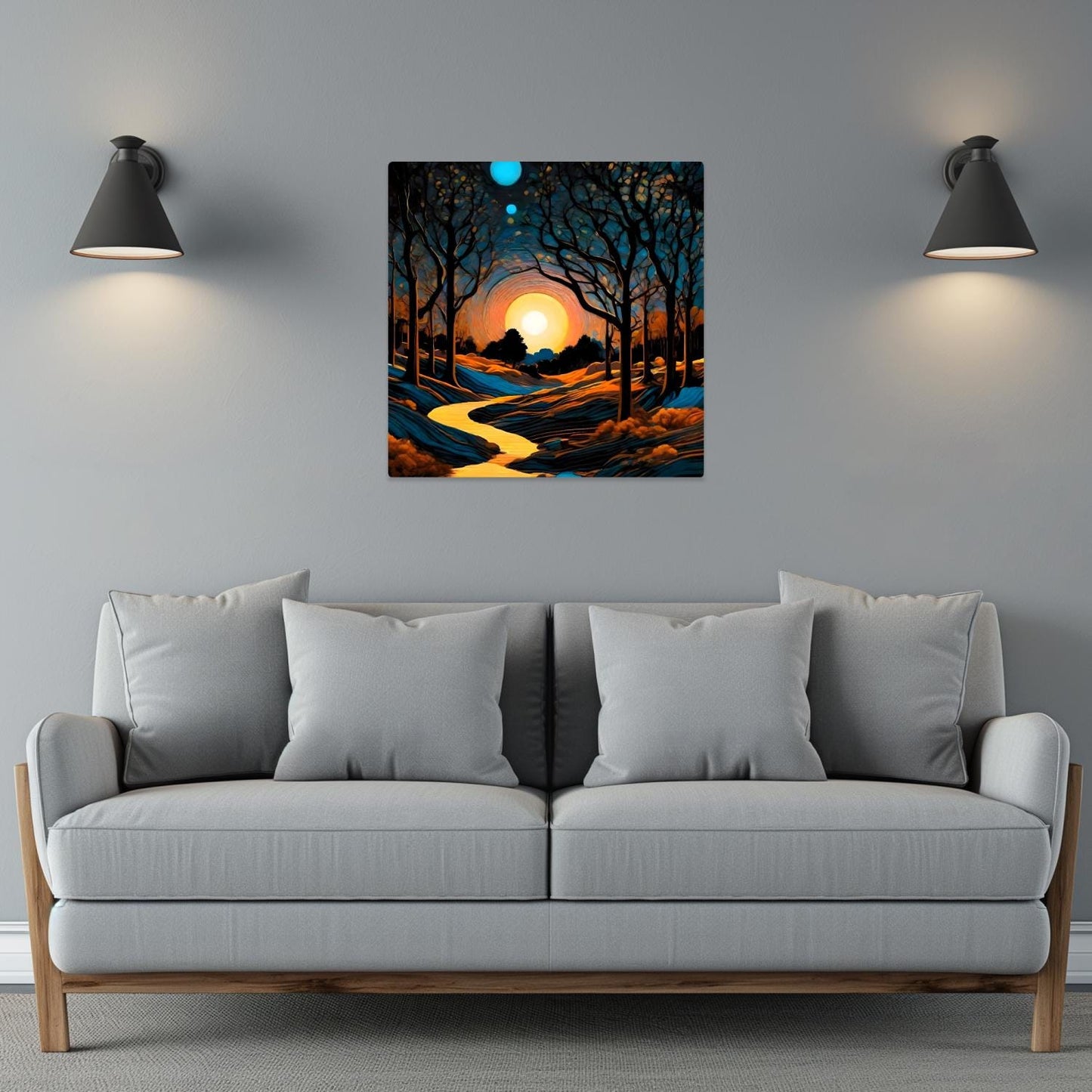 Landscape L4, Printed On Steel, Unique Picture, Vivid Image, High Quality Prints, Ready To Hang, A Gift That Will Lasts Forever
