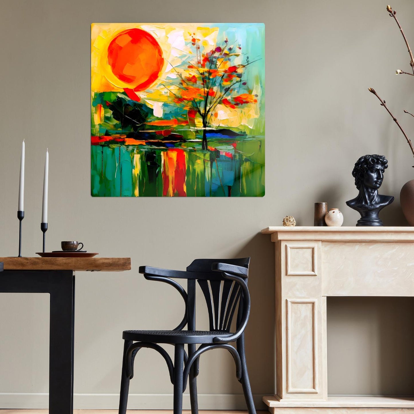 Abstract Sun No.AS4, Printed On Steel, Unique Images, Vivid Colours, Highly Detailed, A Gift To Last A Lifetime.
