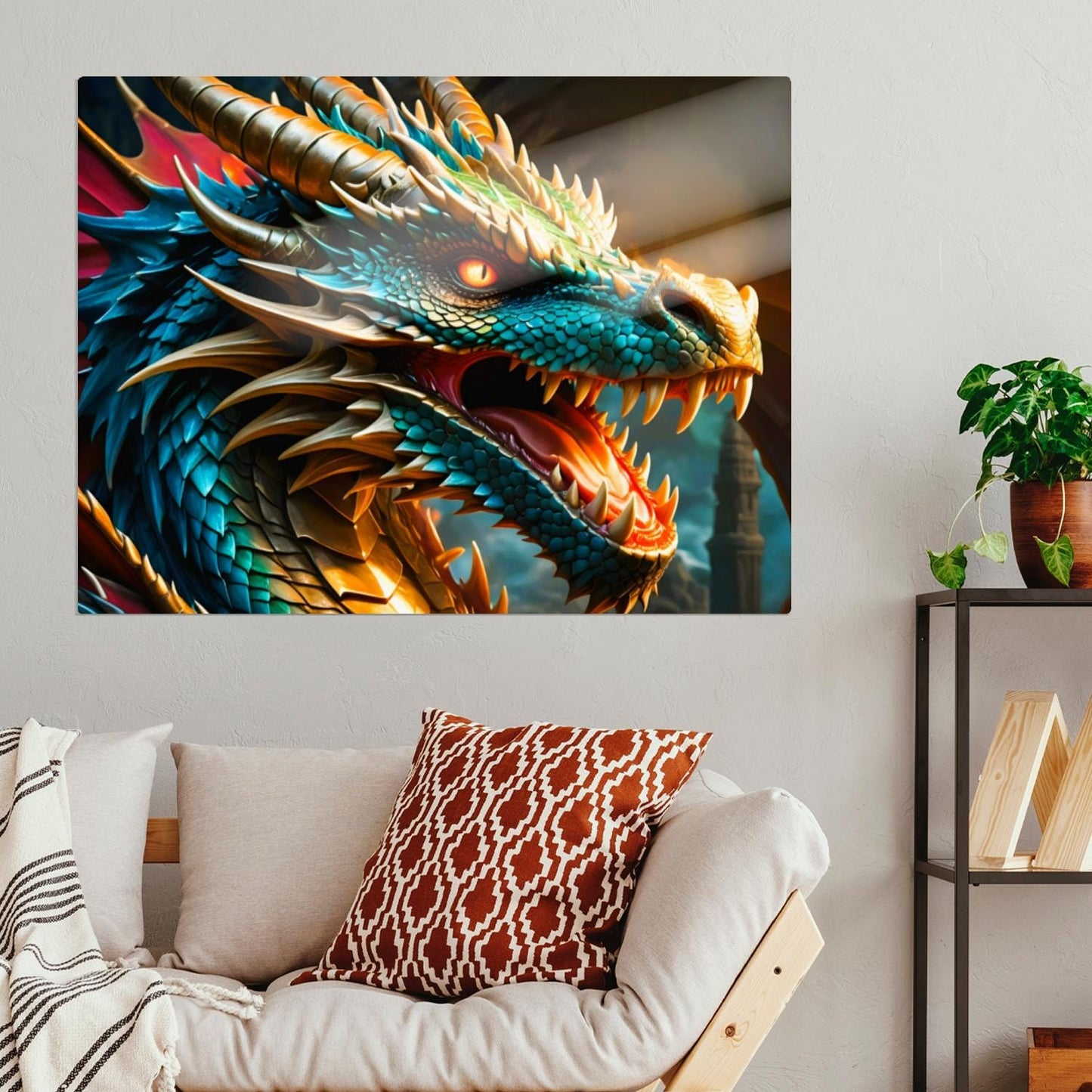 Dragon 2, Printed On Gloss Aluminium To Enhance Colours And Detail, Unique Wall Print, A Gift For A Lifetime...