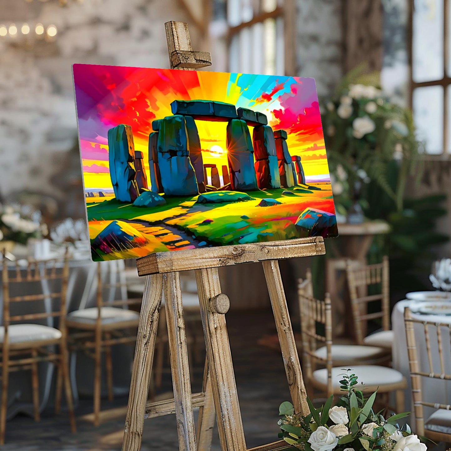 Stonehenge No.SH1, Printed On Steel, Unique Gifts, Highly Detailed, Vivid Colours, Original Print, A Gift That Lasts Forever.