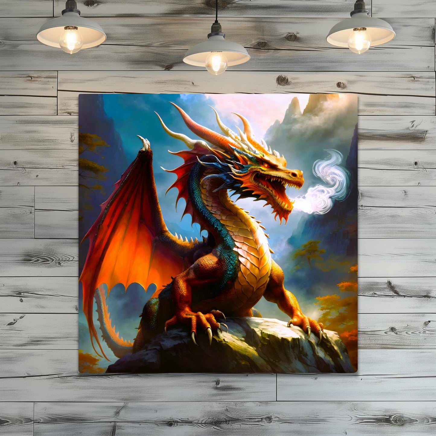 Dragon D4, Printed On Gloss Aluminium To Enhance Colours And Detail, Unique Wall Print, A Gift For A Lifetime...