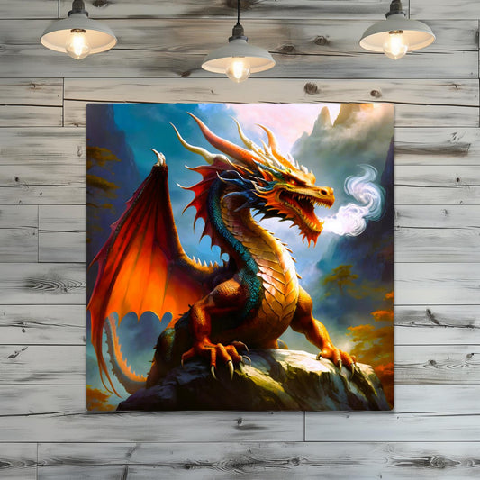 Dragon D4, Printed On Gloss Aluminium To Enhance Colours And Detail, Unique Wall Print, A Gift For A Lifetime...