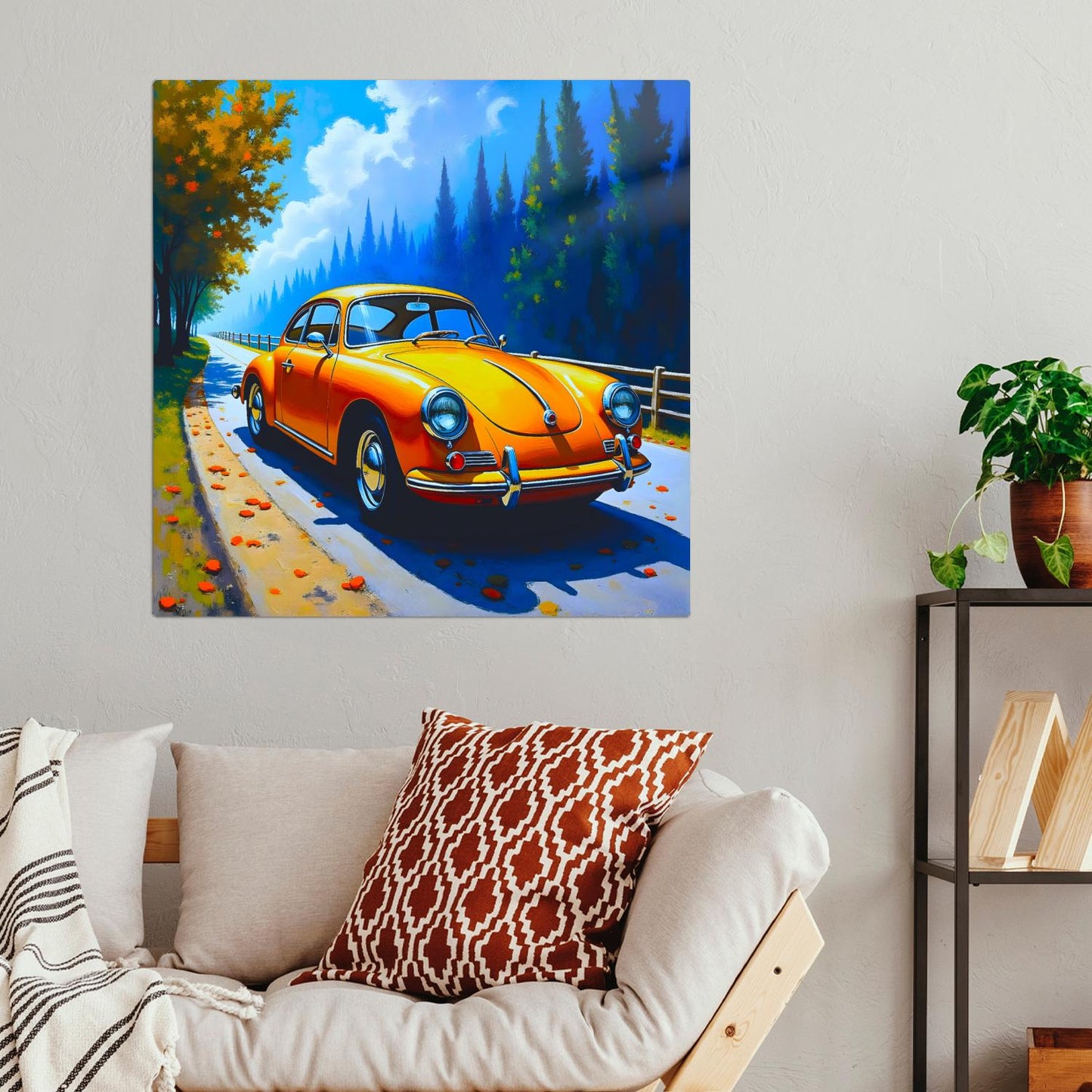 Motor Car No.C8, Printed On Steel, Unique Image, Original Print, Highly Detailed, Vibrant Colours, A Gift That Lasts Forever