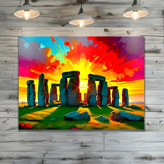 Stonehenge No.SH2, Printed on aluminium to enhance colour and detail. A great gift idea that will endure a lifetime...