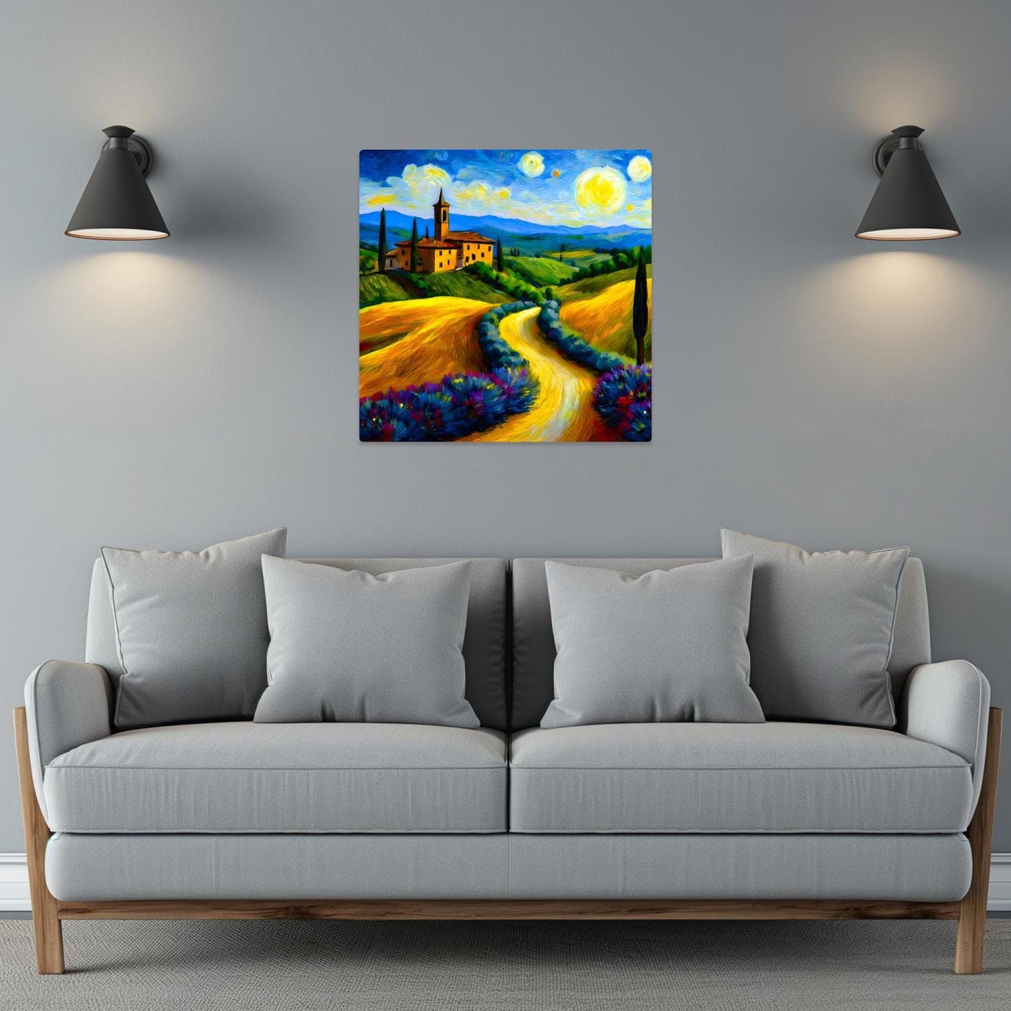 Italian Countryside No4, Printed On Steel, Unique Image, Original Print, Highly Detailed, Vibrant Colours, A Gift That Lasts Forever