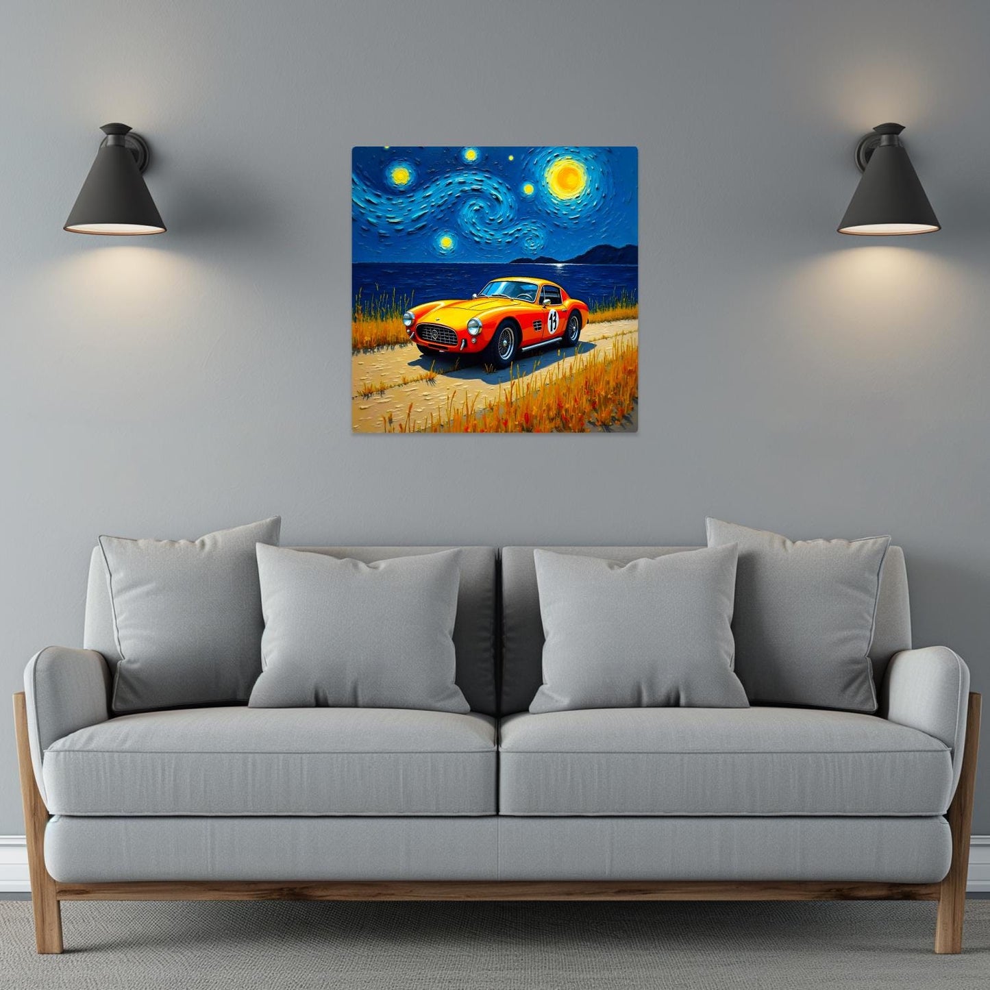 Motor Car No.C2, Printed On Steel, Unique Image, Original Print, Highly Detailed, Vibrant Colours, A Gift That Lasts Forever