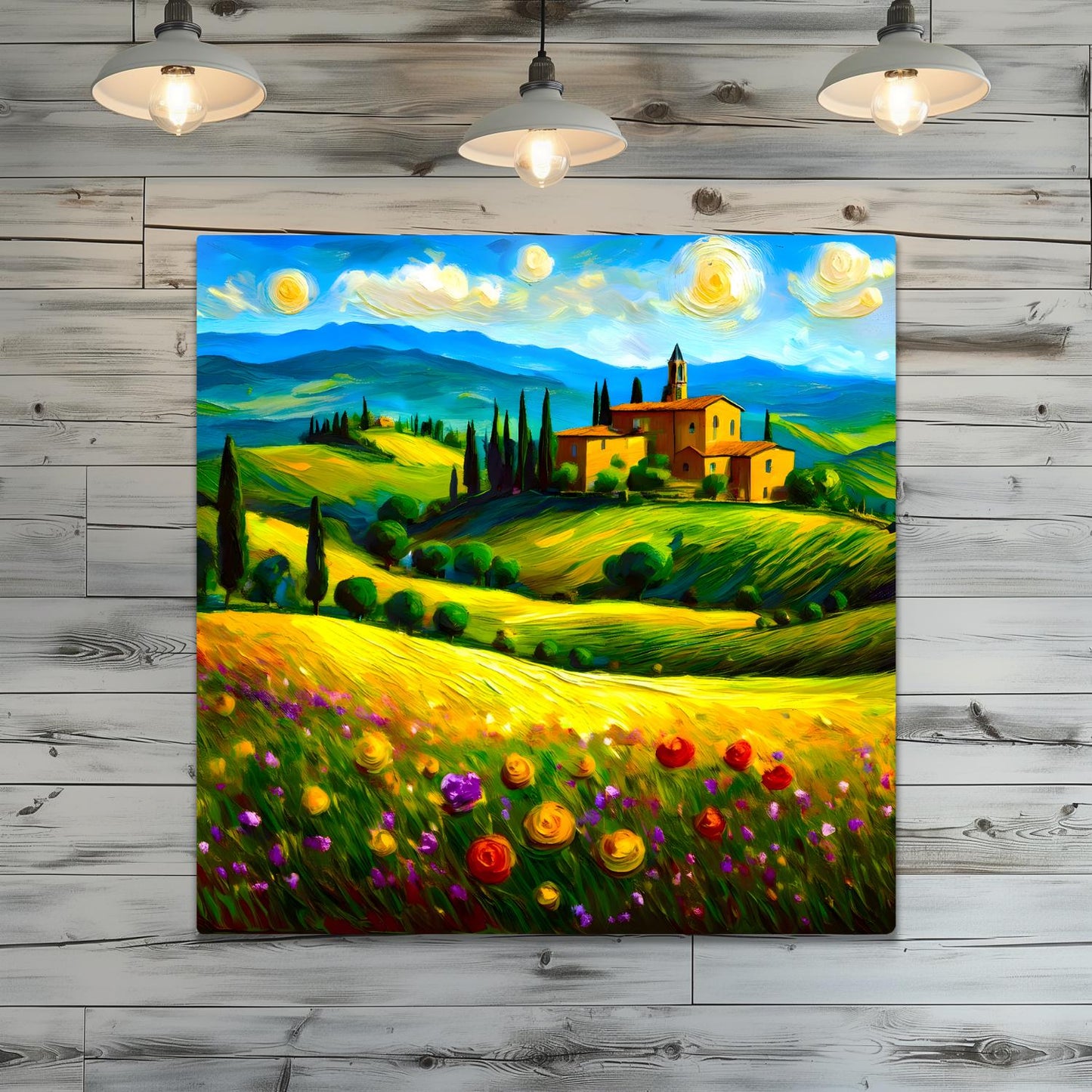 Italian Countryside No3, Printed On Steel, Unique Image, Original Print, Highly Detailed, Vibrant Colours, A Gift That Lasts Forever