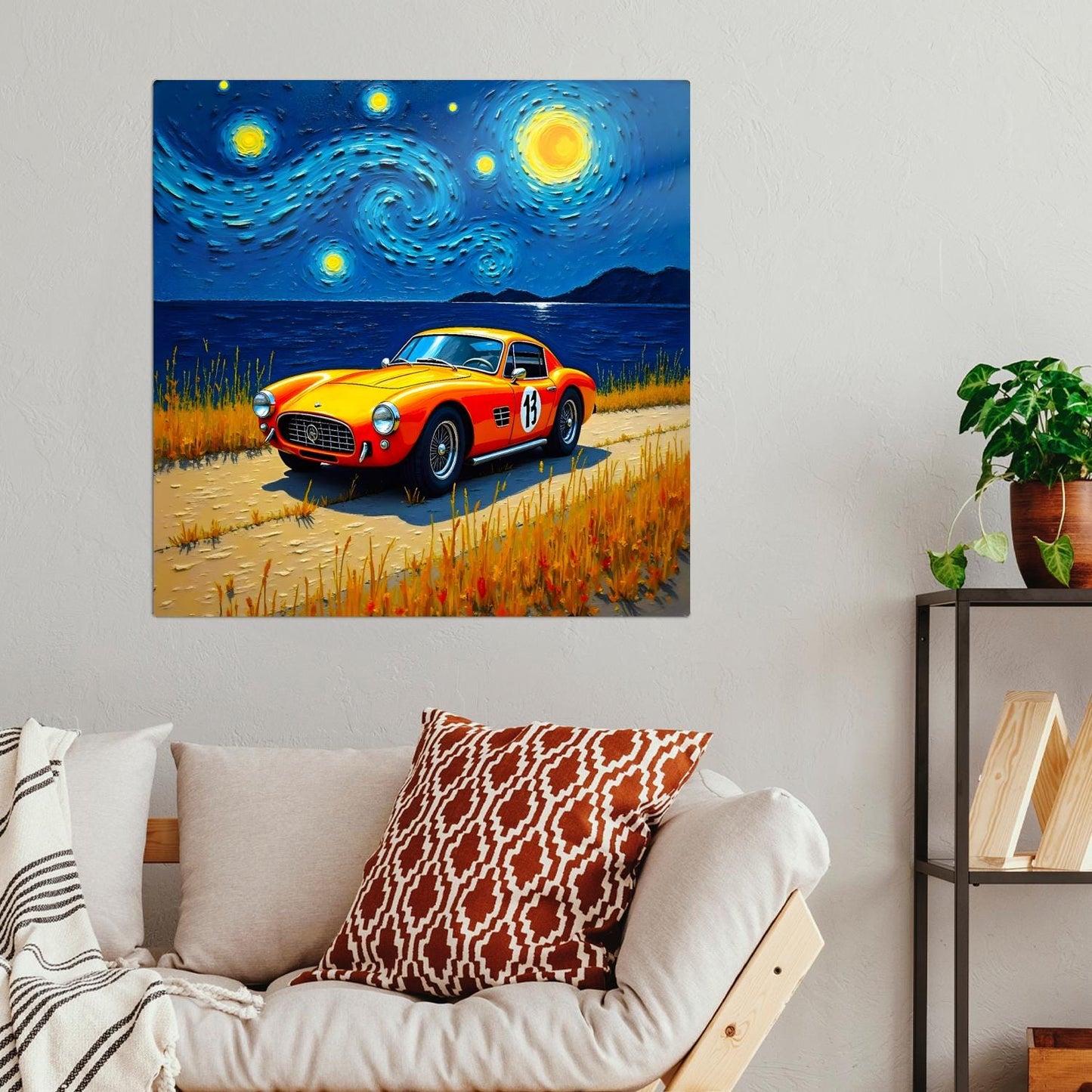 Motor Car No.C2, Printed On Steel, Unique Image, Original Print, Highly Detailed, Vibrant Colours, A Gift That Lasts Forever