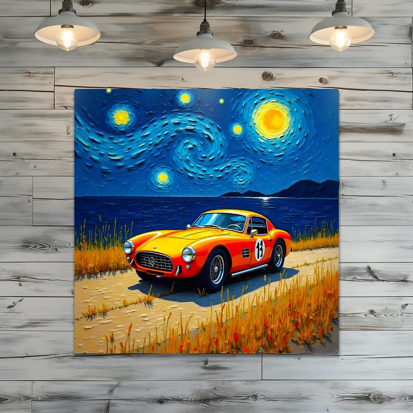 Motor Car No.C2, Printed On Steel, Unique Image, Original Print, Highly Detailed, Vibrant Colours, A Gift That Lasts Forever