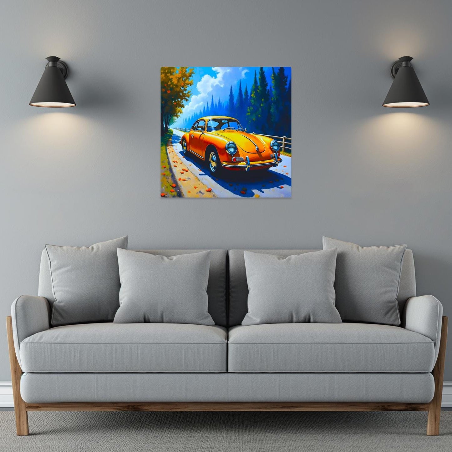 Motor Car No.C8, Printed On Steel, Unique Image, Original Print, Highly Detailed, Vibrant Colours, A Gift That Lasts Forever