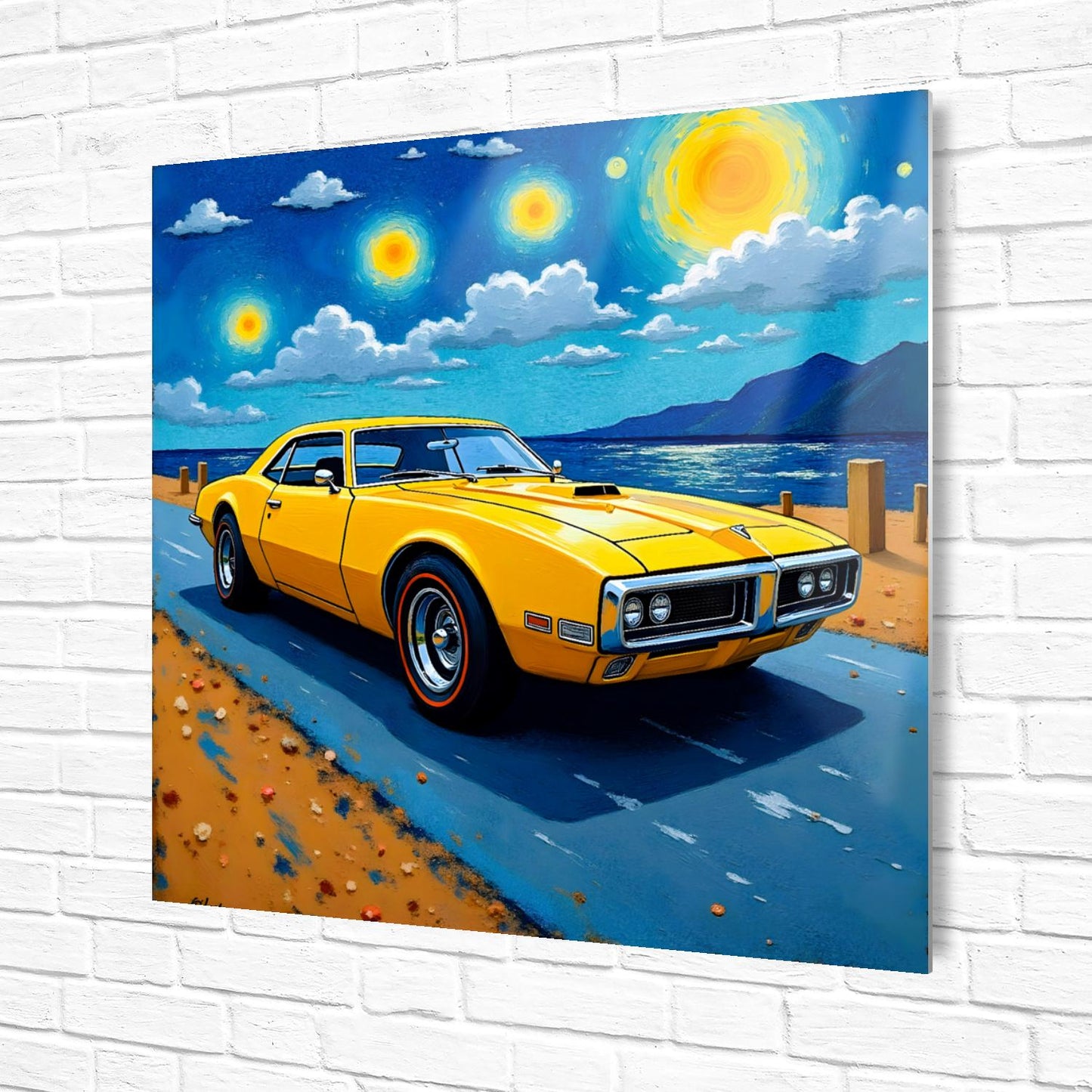 Motor Car No.C5, Printed On Steel, Unique Image, Original Print, Highly Detailed, Vibrant Colours, A Gift That Lasts Forever