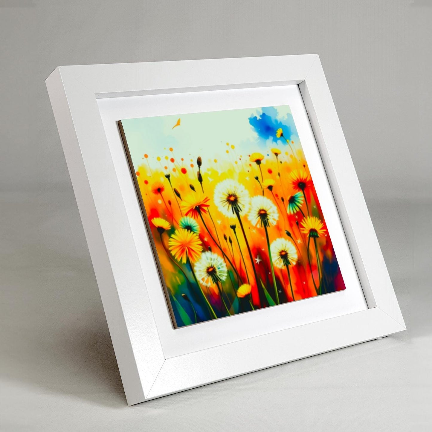 Wildflowers No.W3, Ceramic Artwork, Framed In Black Or White, Unique Gift Idea, Ready To Hang Or Freestanding...