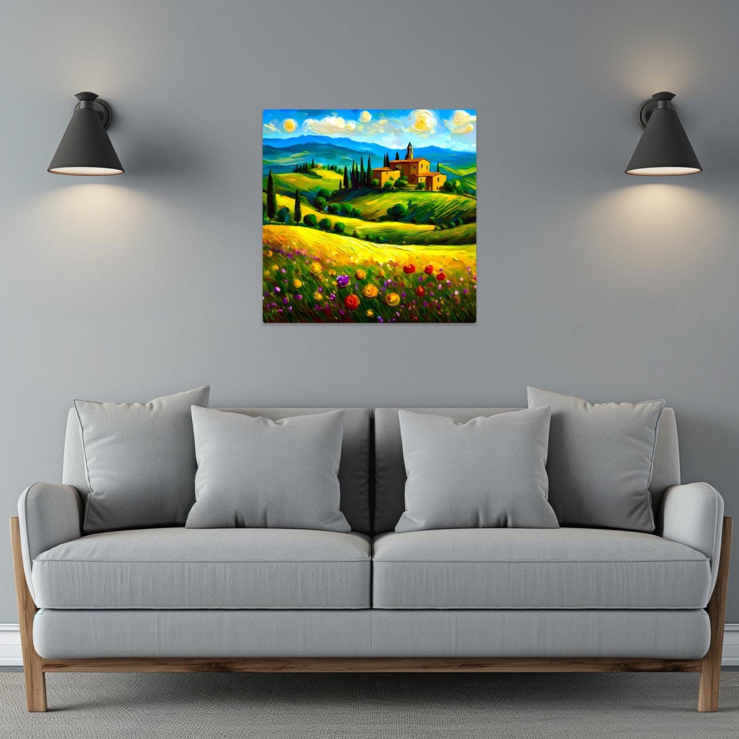 Italian Countryside No3, Printed On Steel, Unique Image, Original Print, Highly Detailed, Vibrant Colours, A Gift That Lasts Forever