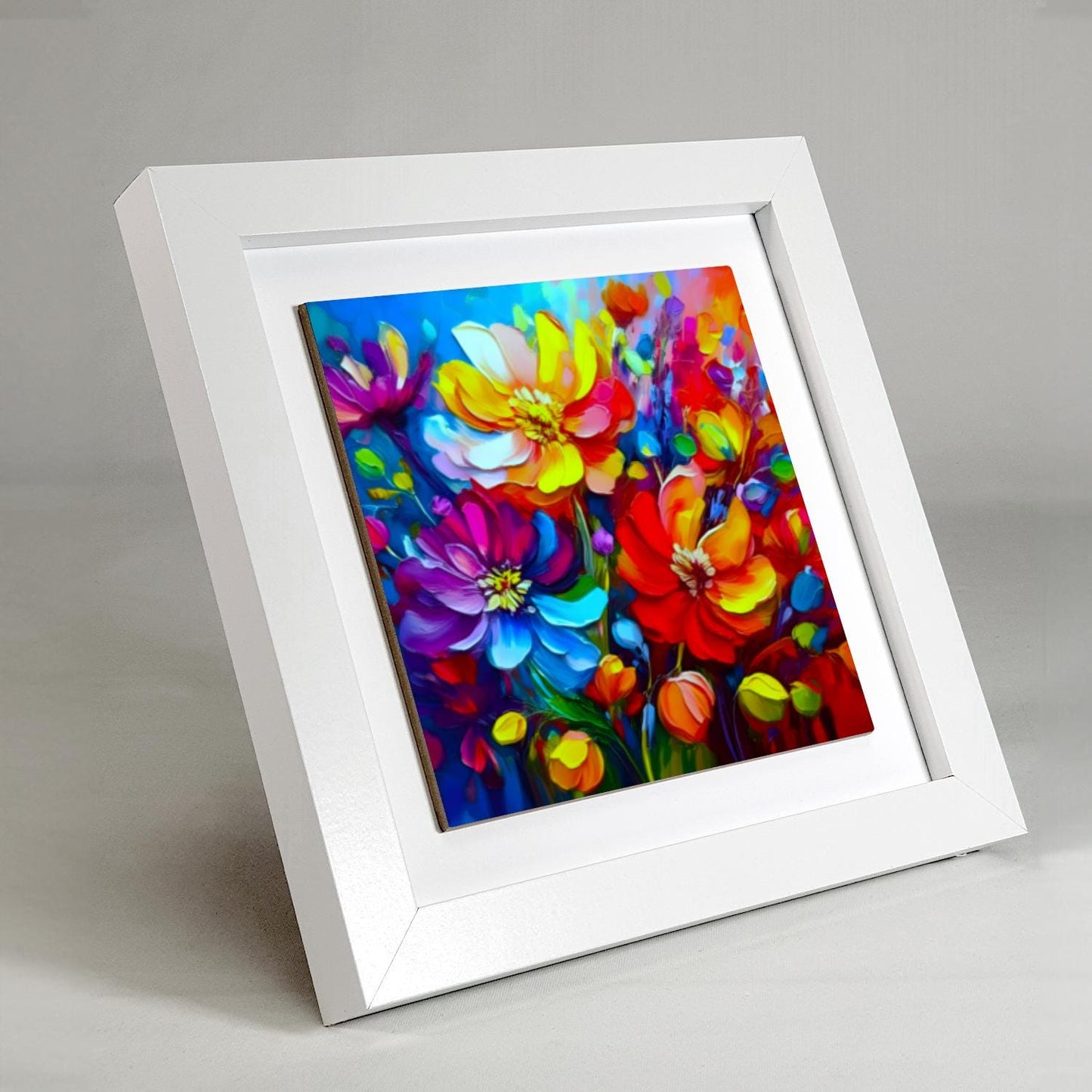 A Touch Of Colour 4, Ceramic Artwork, Framed In Black Or White, Unique Gift Idea, Ready To Hang Or Freestanding...