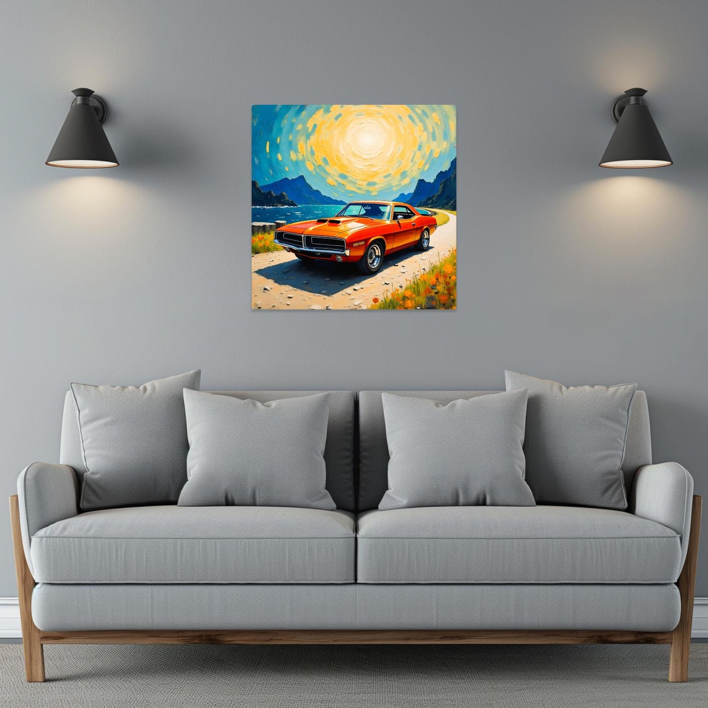 Motor Car No.C3, Printed On Steel, Unique Image, Original Print, Highly Detailed, Vibrant Colours, A Gift That Lasts Forever
