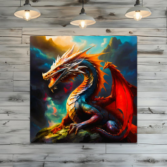 Dragon D3, Printed On Gloss Aluminium To Enhances Colours And Detail, Unique Wall Print, A Gift For A Lifetime..