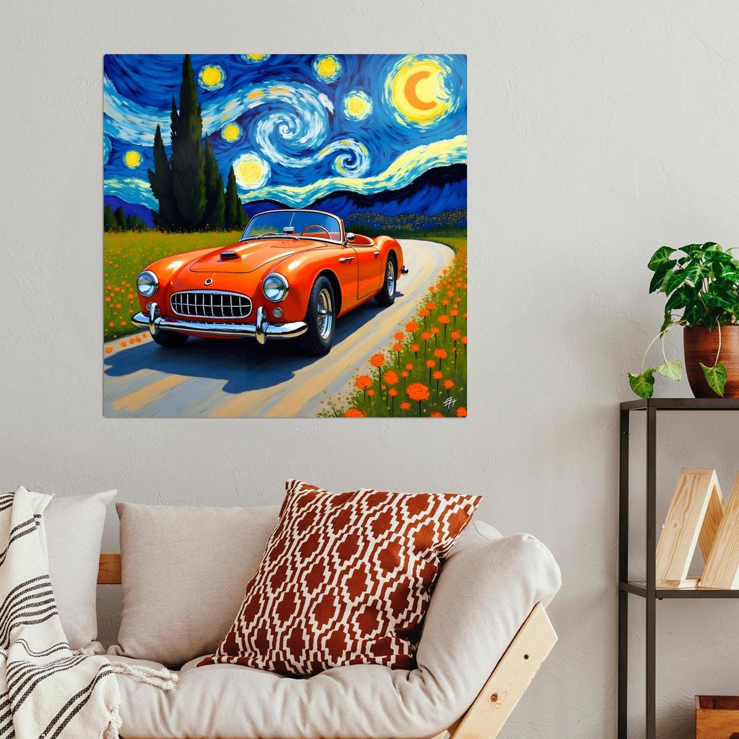 Car No7, Printed On Steel, Unique Image, Original Print, Highly Detailed, Great Gift Idea, Vibrant Colours, A Gift That Lasts Forever