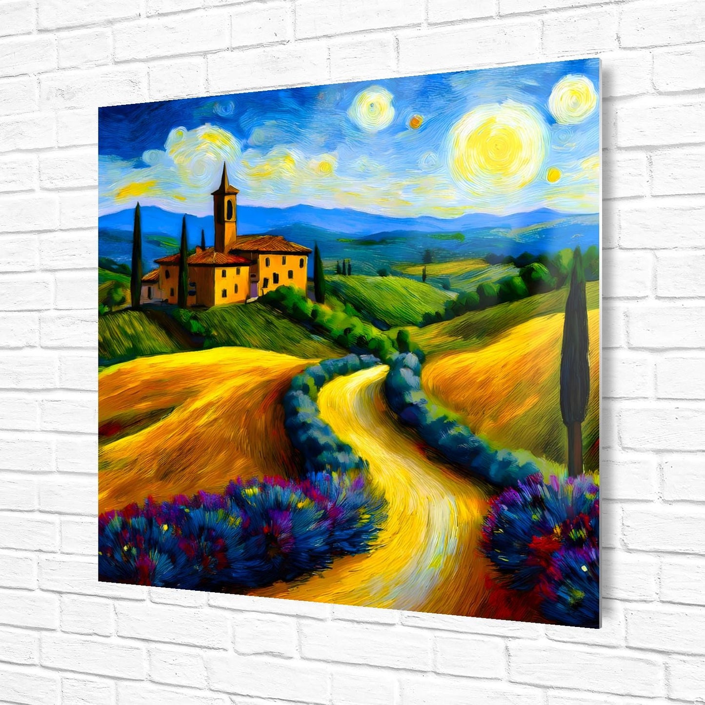 Italian Countryside No4, Printed On Steel, Unique Image, Original Print, Highly Detailed, Vibrant Colours, A Gift That Lasts Forever