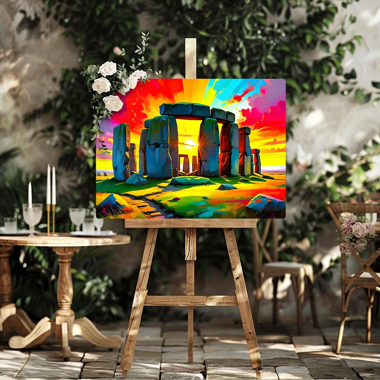Stonehenge No.SH1, Printed On Steel, Unique Gifts, Highly Detailed, Vivid Colours, Original Print, A Gift That Lasts Forever.