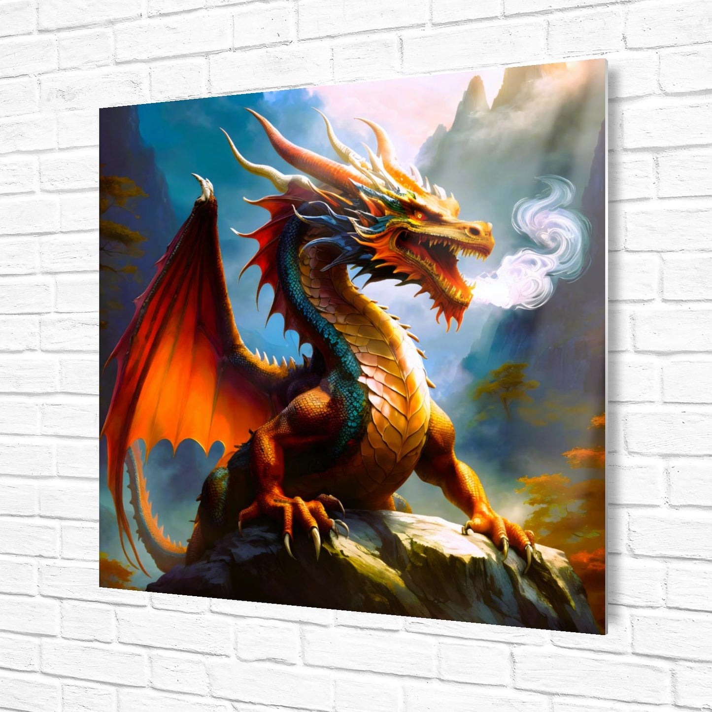 Dragon D4, Printed On Gloss Aluminium To Enhance Colours And Detail, Unique Wall Print, A Gift For A Lifetime...