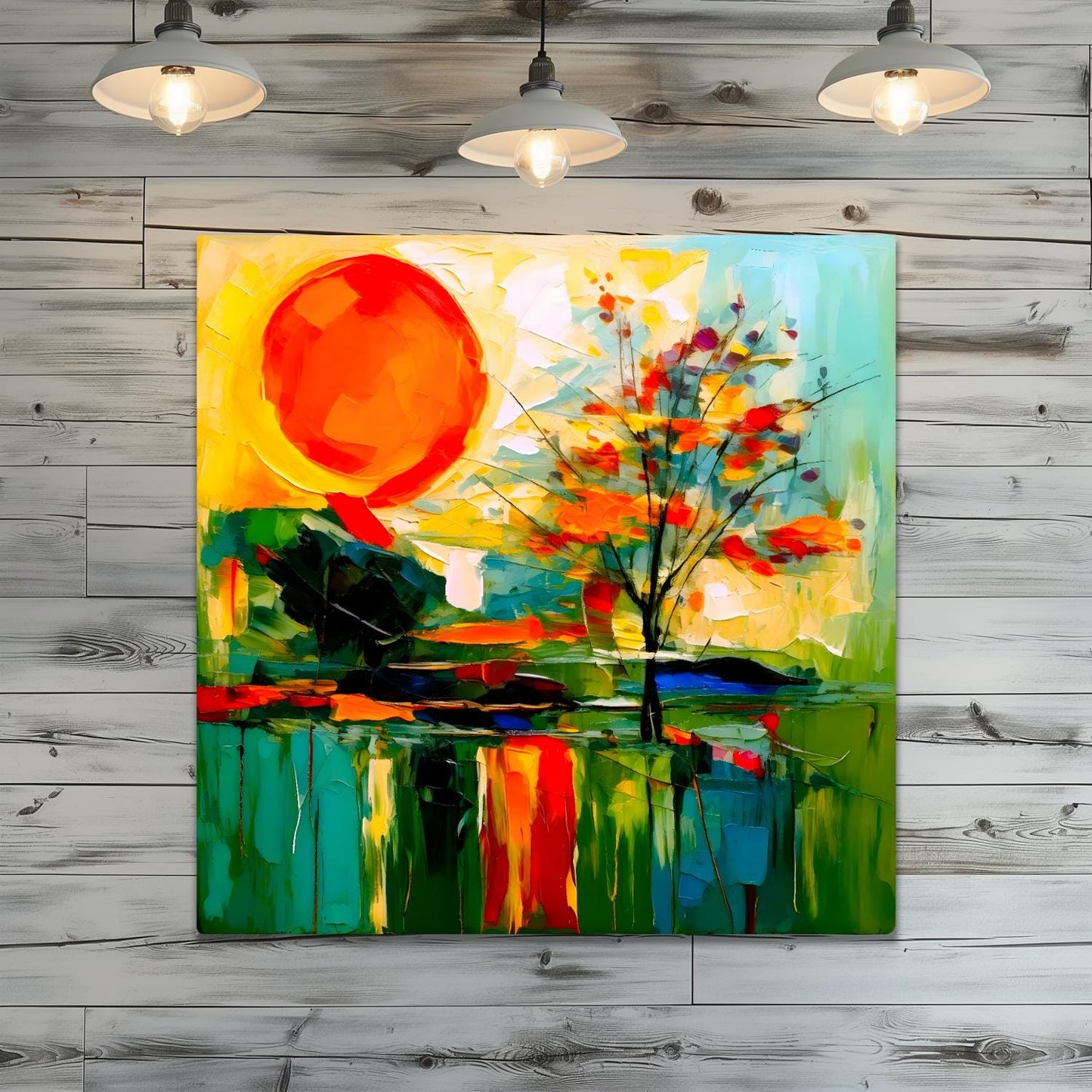 Abstract Sun No.AS4, Printed On Steel, Unique Images, Vivid Colours, Highly Detailed, A Gift To Last A Lifetime.