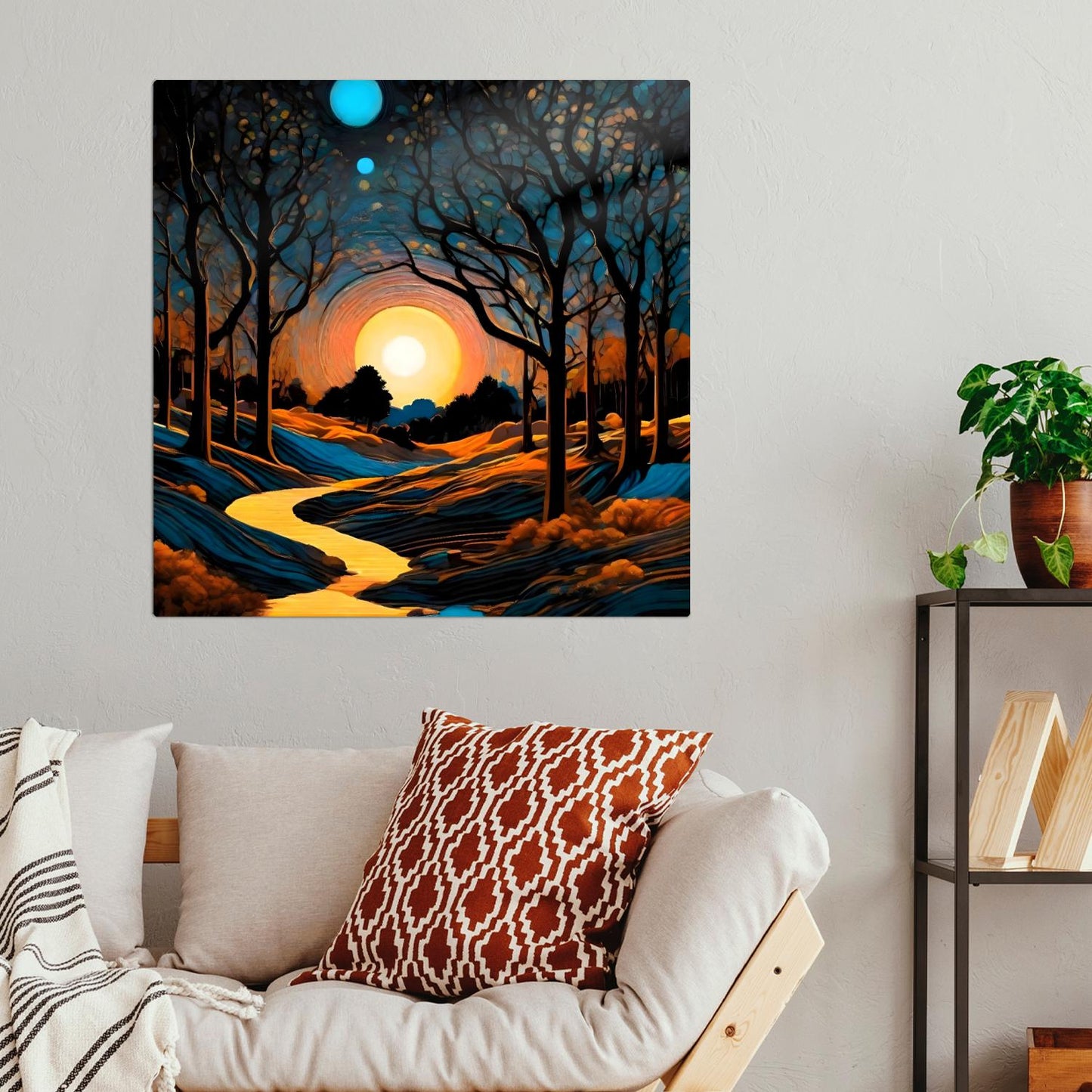 Landscape L4, Printed On Steel, Unique Picture, Vivid Image, High Quality Prints, Ready To Hang, A Gift That Will Lasts Forever