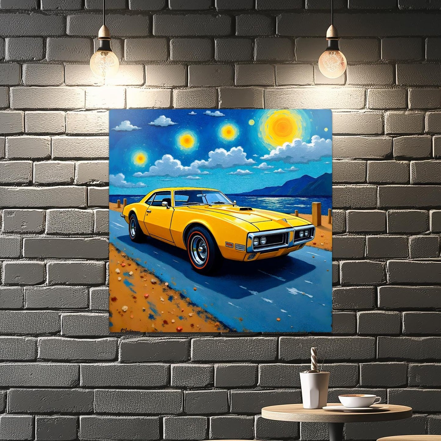 Motor Car No.C5, Printed On Steel, Unique Image, Original Print, Highly Detailed, Vibrant Colours, A Gift That Lasts Forever