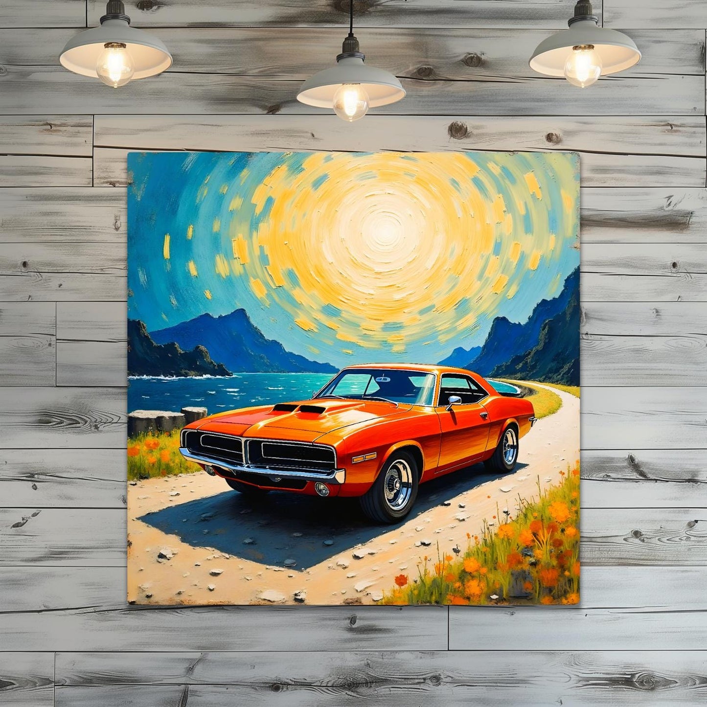 Motor Car No.C3, Printed On Steel, Unique Image, Original Print, Highly Detailed, Vibrant Colours, A Gift That Lasts Forever