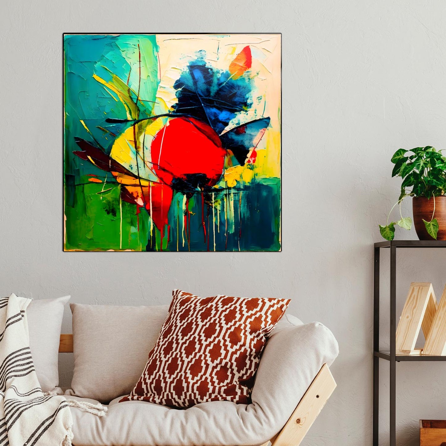 Abstract Sun S2, Printed On Gloss Aluminium To Enhance Colours And Clarity, Unique Wall Print, A Gift To Last A Lifetime...