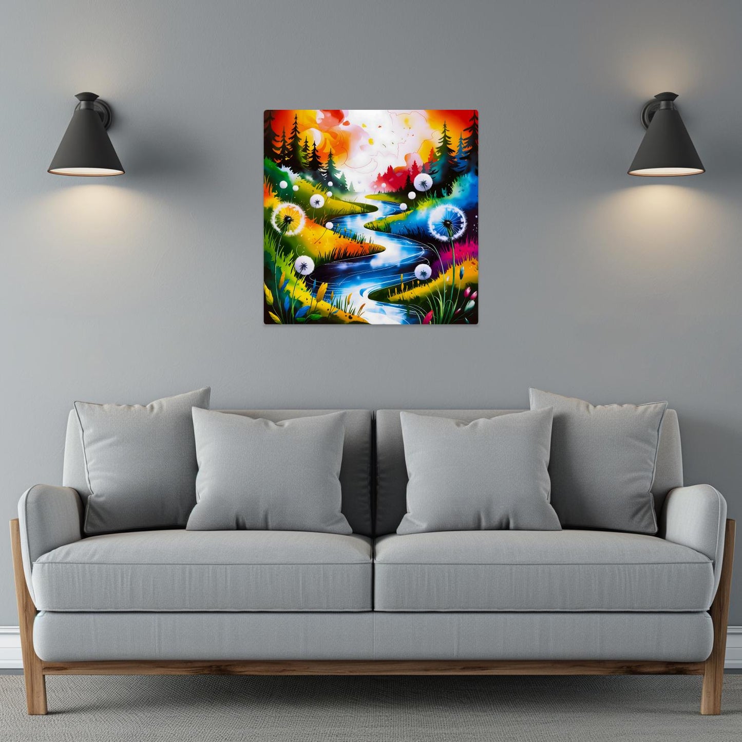 Dandelion No.D1, Metal Wall Art, Unique Images, Highly Detailed, Unique Gifts, Vibrant Colours, Art Is A gift For A Lifetime