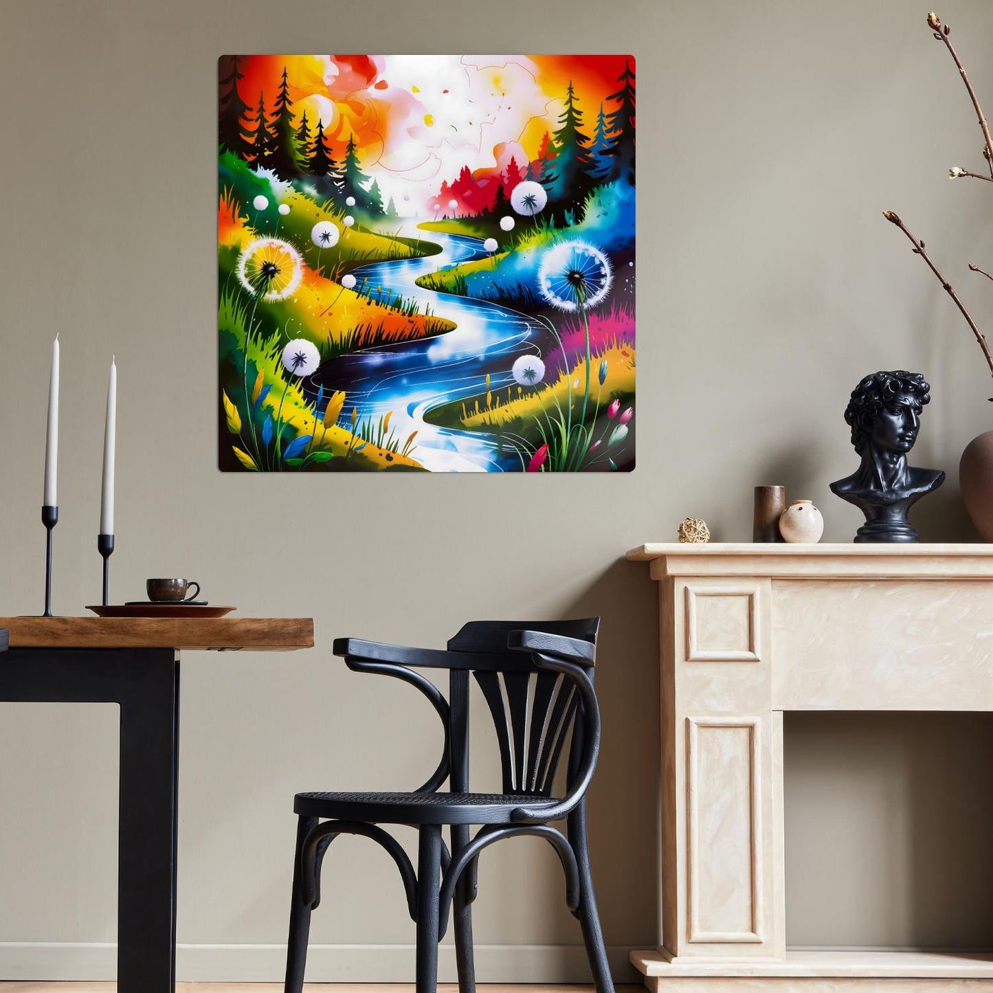 Dandelion No.D1, Metal Wall Art, Unique Images, Highly Detailed, Unique Gifts, Vibrant Colours, Art Is A gift For A Lifetime