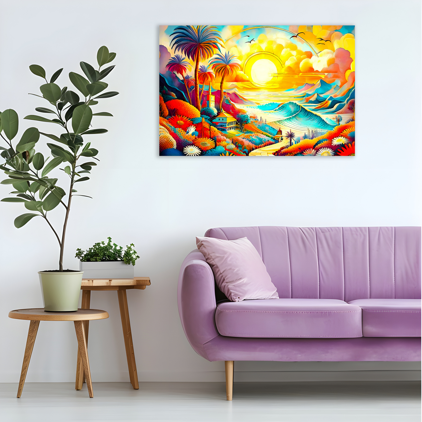 Oriental Print 1, Printed On High Quality Canvas, Unique Image, Vivid Colours, A Gift For A Lifetime...