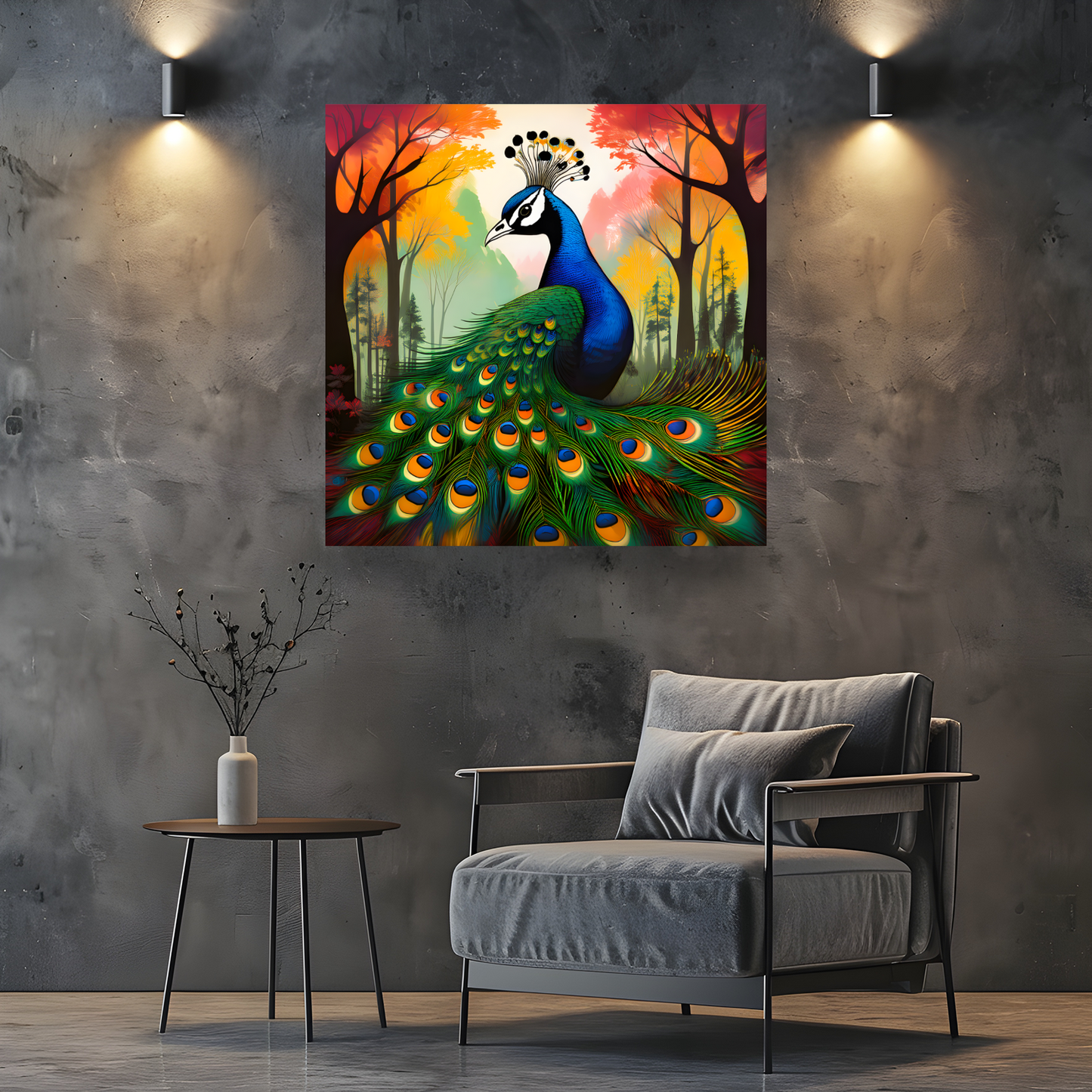 Peacock No.1, Canvas Prints, Quality Canvas, Unique Images, Vibrant Colours, Depth Of Field, Art Is A Gift For A Lifetime.