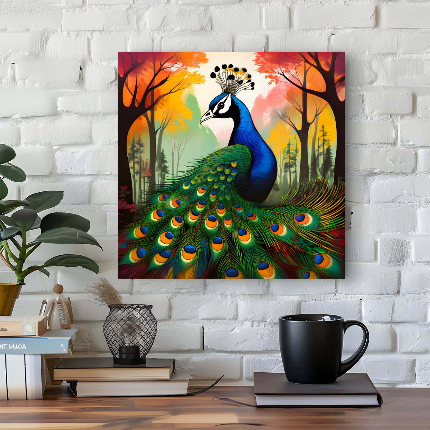 Peacock No.1, Canvas Prints, Quality Canvas, Unique Images, Vibrant Colours, Depth Of Field, Art Is A Gift For A Lifetime.