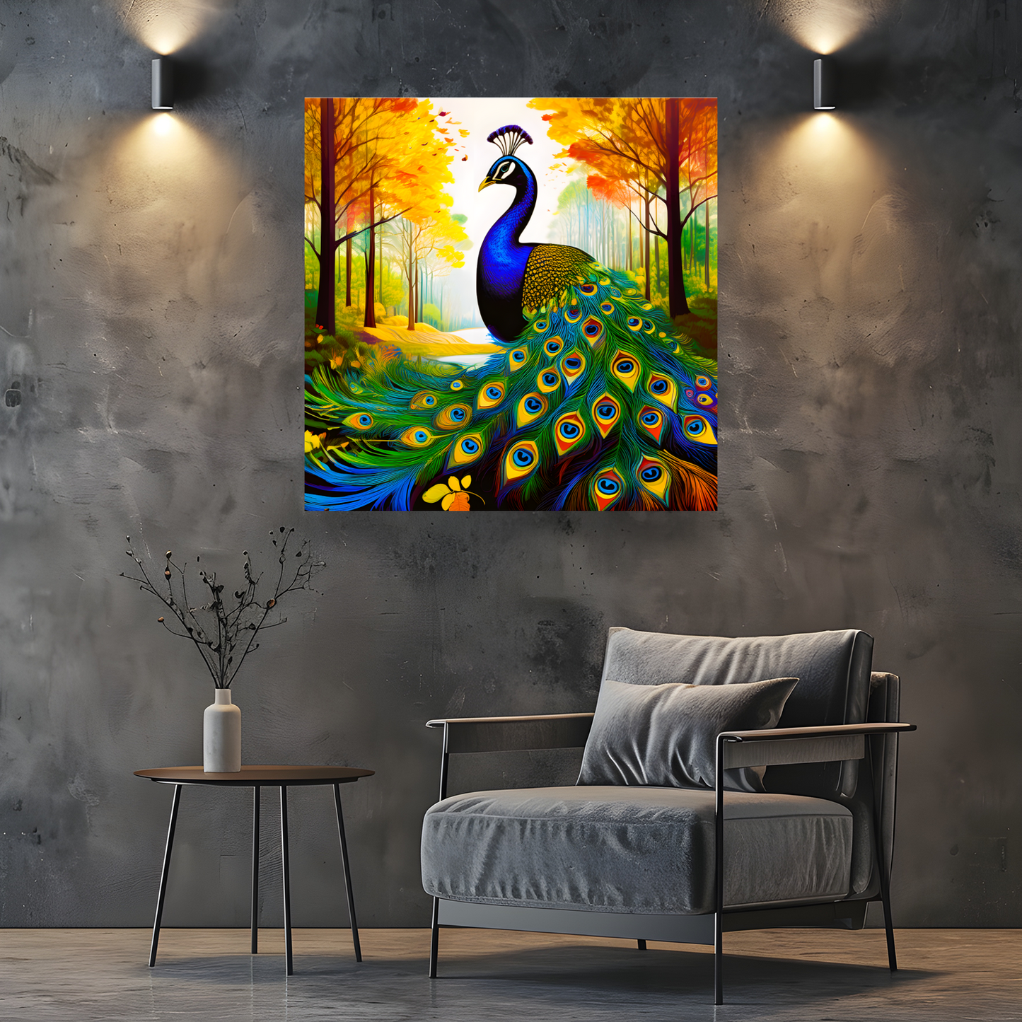 Peacock No.2, Canvas Prints, Quality Canvas, Unique Images, Vibrant Colours, Depth Of Field, Art Is A Gift For A Lifetime.