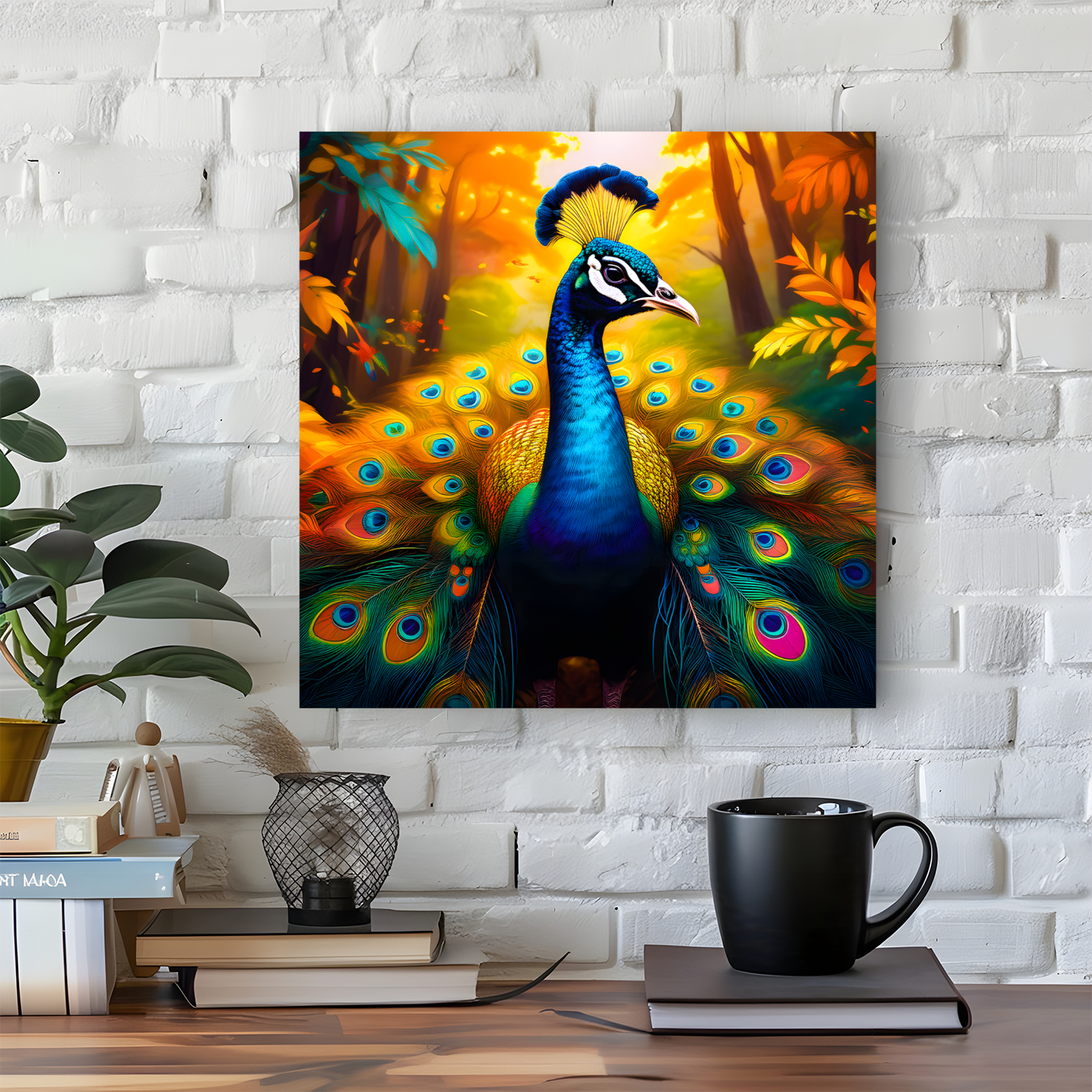 Peacock No.3, Canvas Prints, Quality Canvas, Unique Images, Vibrant Colours, Depth Of Field, Art Is A Gift For A Lifetime.