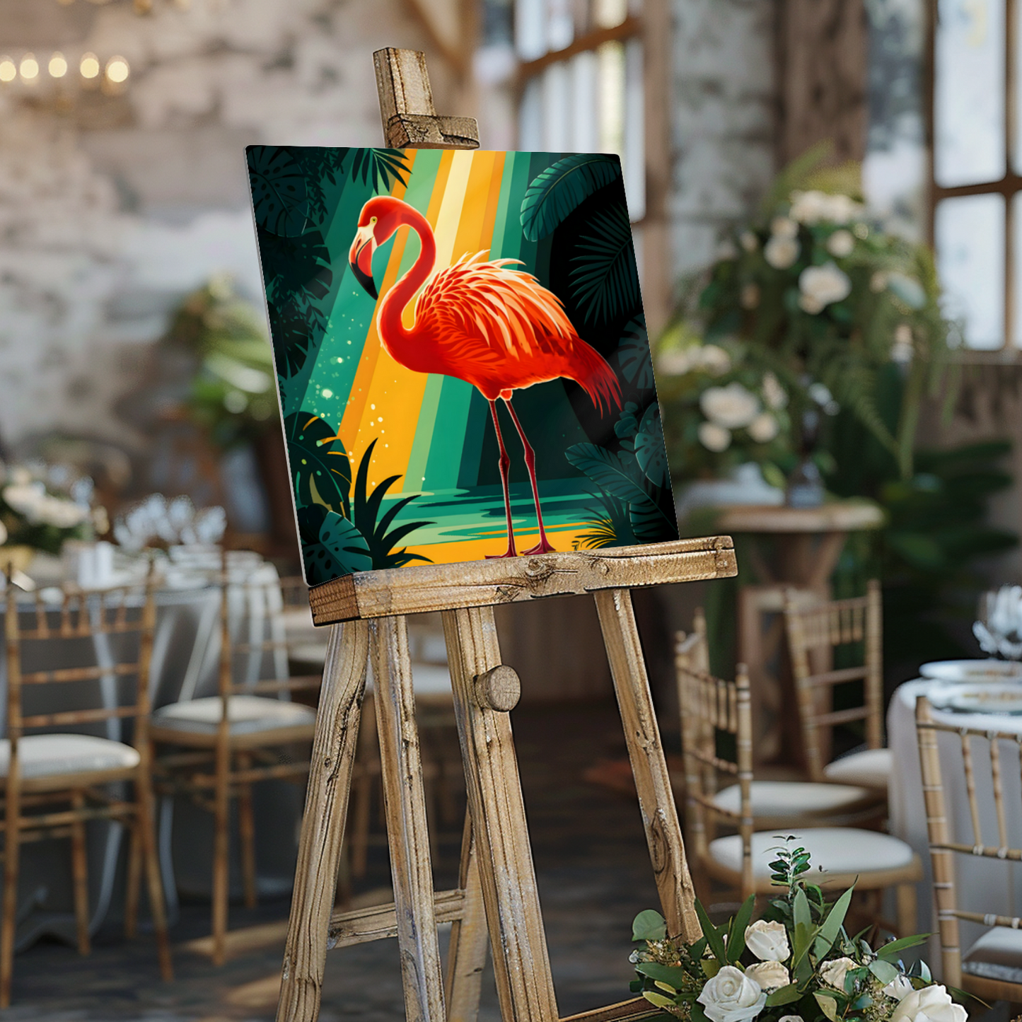 Pink Flamingo R1, Steel Print, Unique Wall Art, Highly Detailed, Unique Image, Great Depth Of Field, Home Decor, Art Is A Gift For A Lifetime