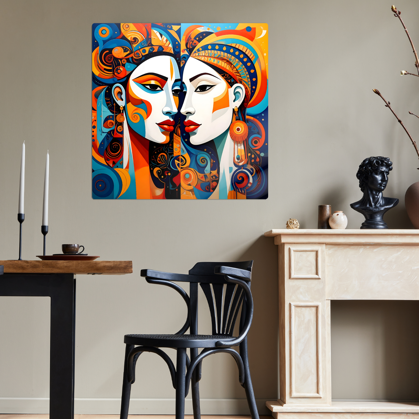 Picasso Style No.P2, Printed On Steel, Unique Image, Vibrant Colours, Original Print, Highly Detailed, A Gift That Lasts Forever