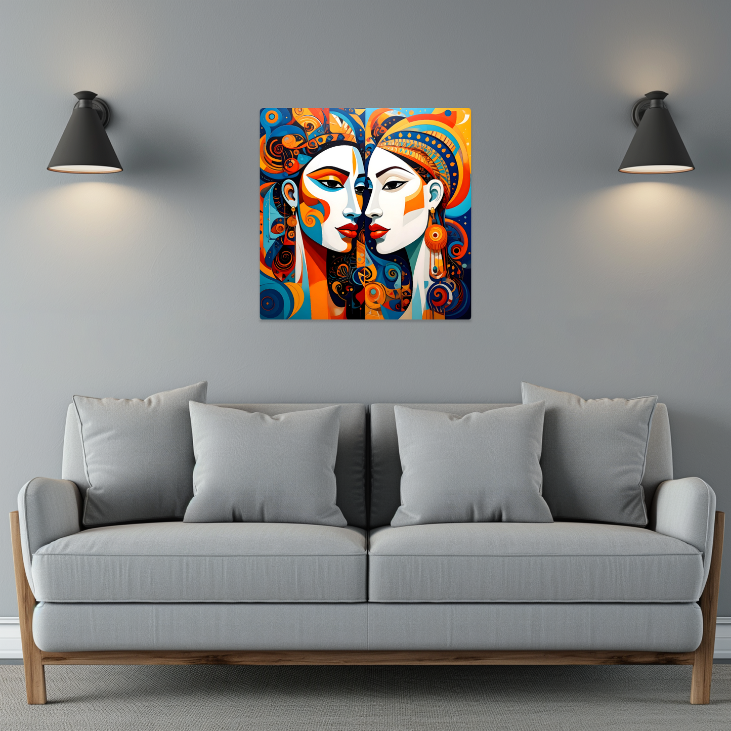 Picasso Style No.P2, Printed On Steel, Unique Image, Vibrant Colours, Original Print, Highly Detailed, A Gift That Lasts Forever