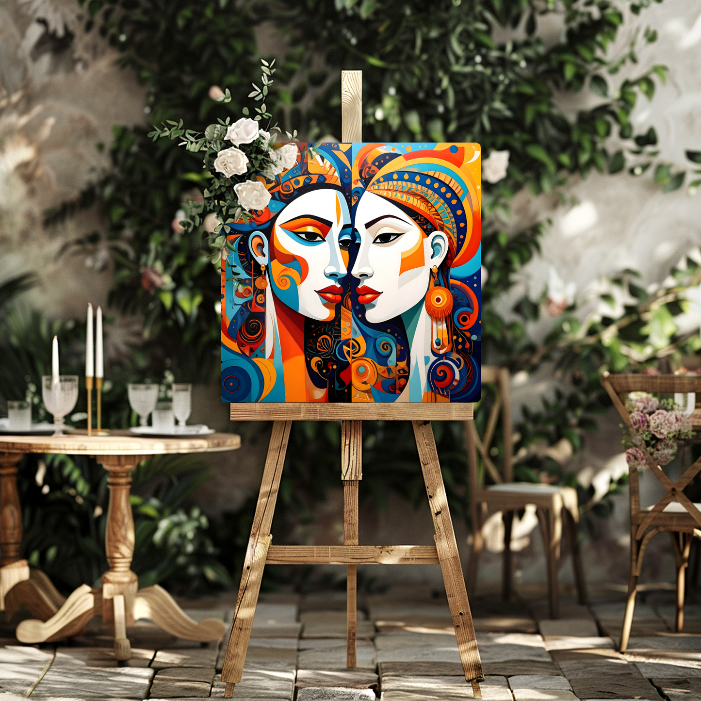 Picasso Style No.P2, Printed On Steel, Unique Image, Vibrant Colours, Original Print, Highly Detailed, A Gift That Lasts Forever
