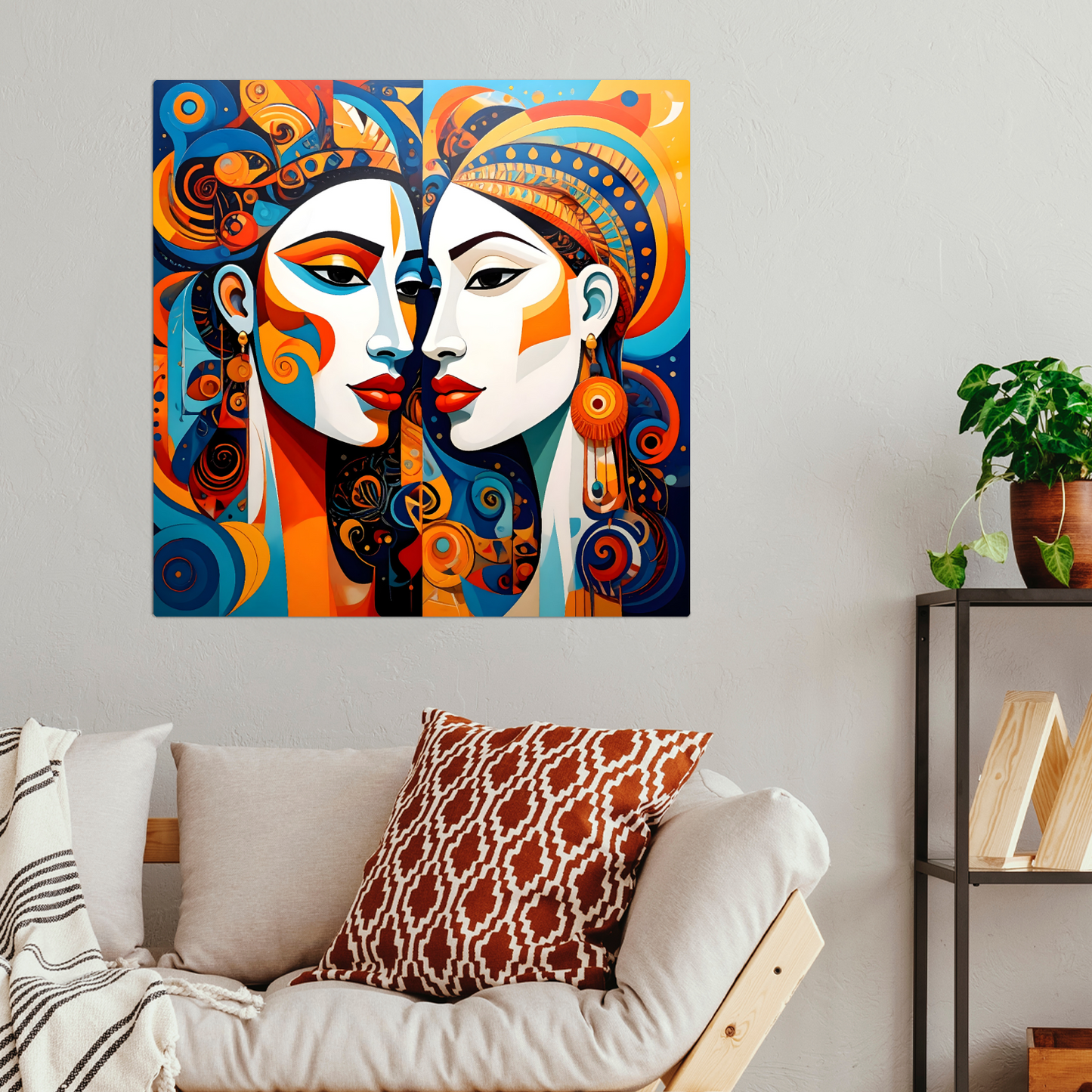 Picasso Style No.P2, Printed On Steel, Unique Image, Vibrant Colours, Original Print, Highly Detailed, A Gift That Lasts Forever