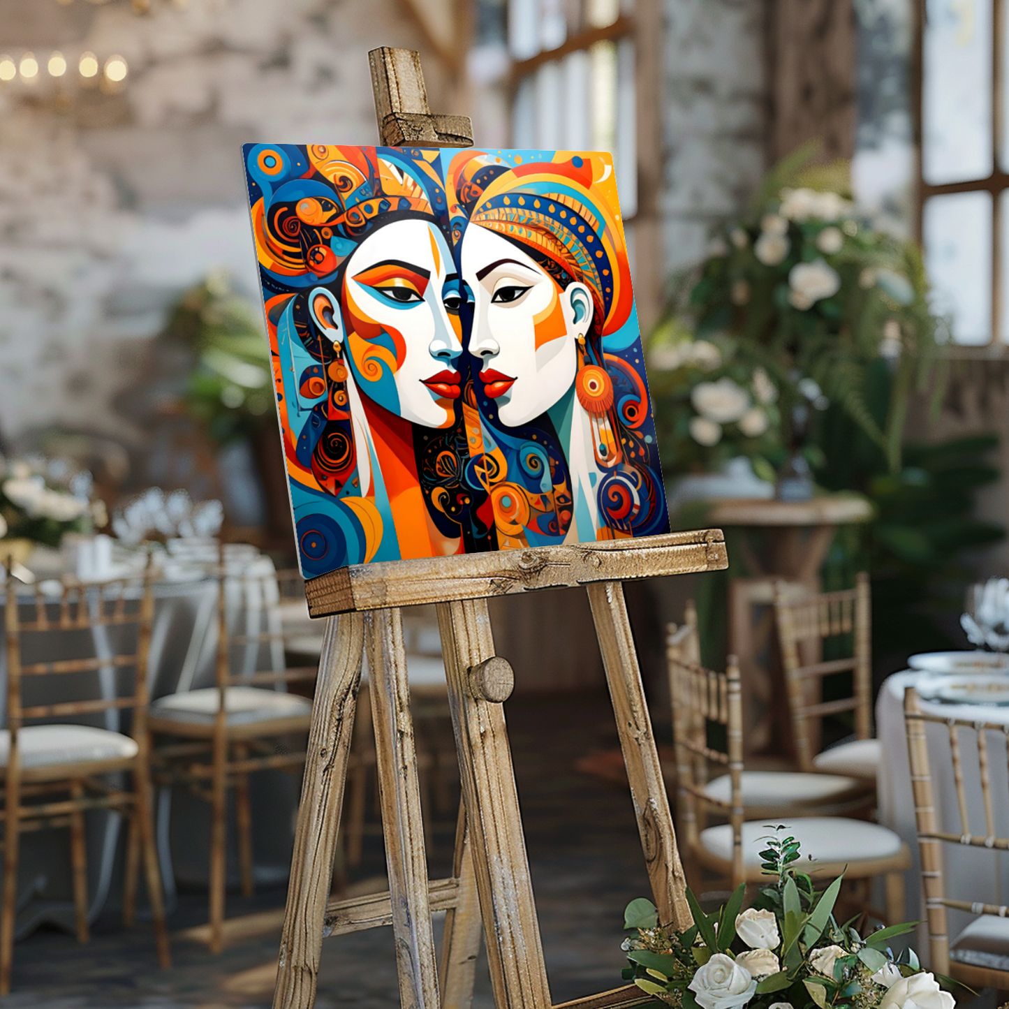 Picasso Style No.P2, Printed On Steel, Unique Image, Vibrant Colours, Original Print, Highly Detailed, A Gift That Lasts Forever