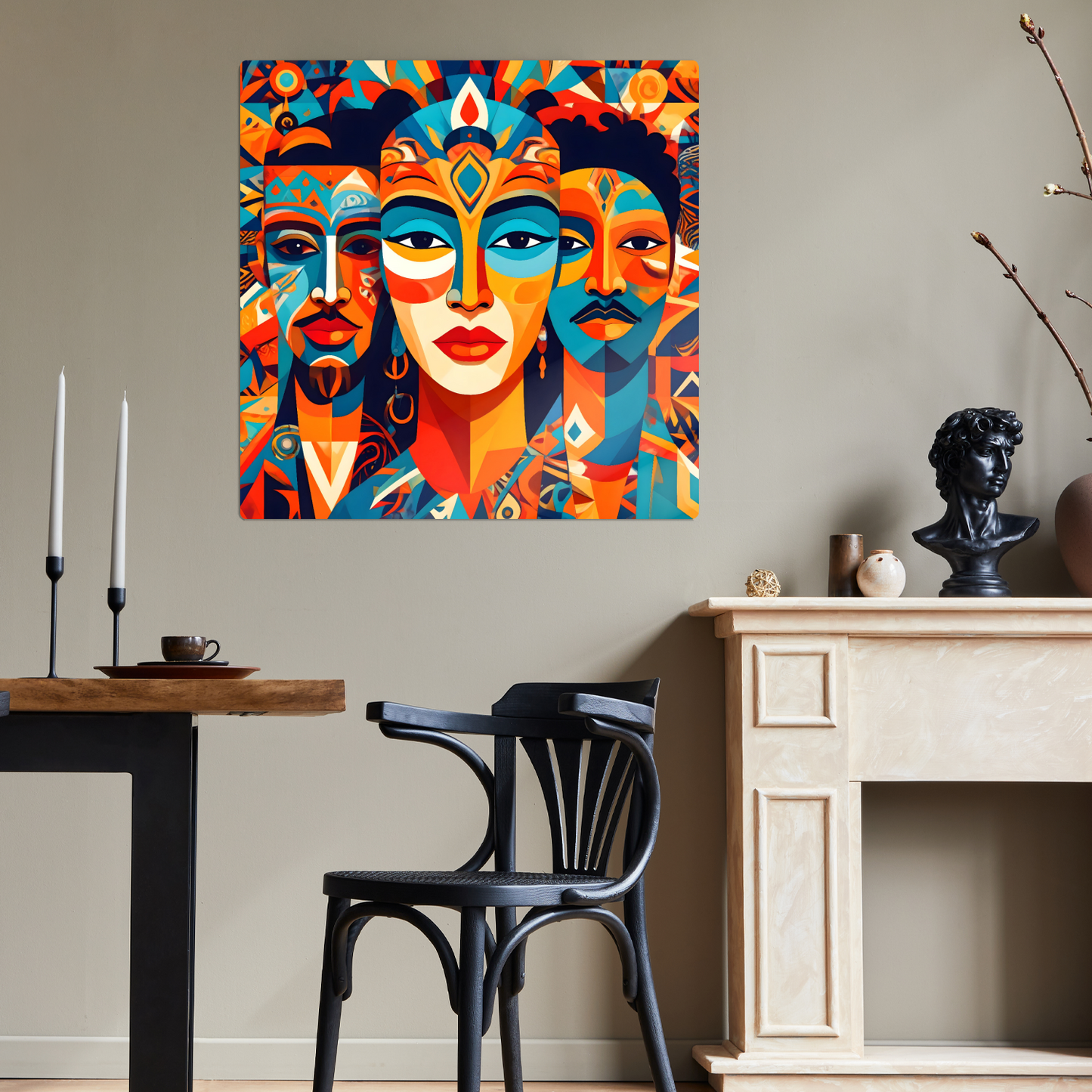 Picasso Style No.P3, Printed On Steel, Unique Image, Vibrant Colours, Highly Detailed, Unique Gift, A Gift That Lasts Forever