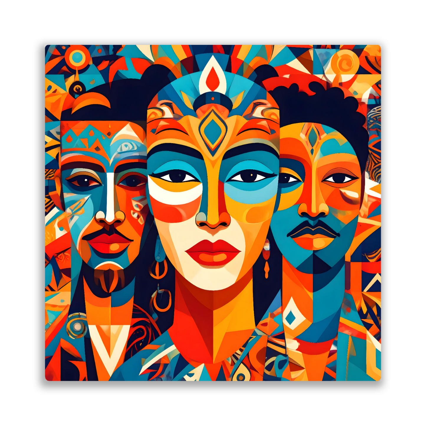 Picasso Style No.P3, Printed On Steel, Unique Image, Vibrant Colours, Highly Detailed, Unique Gift, A Gift That Lasts Forever