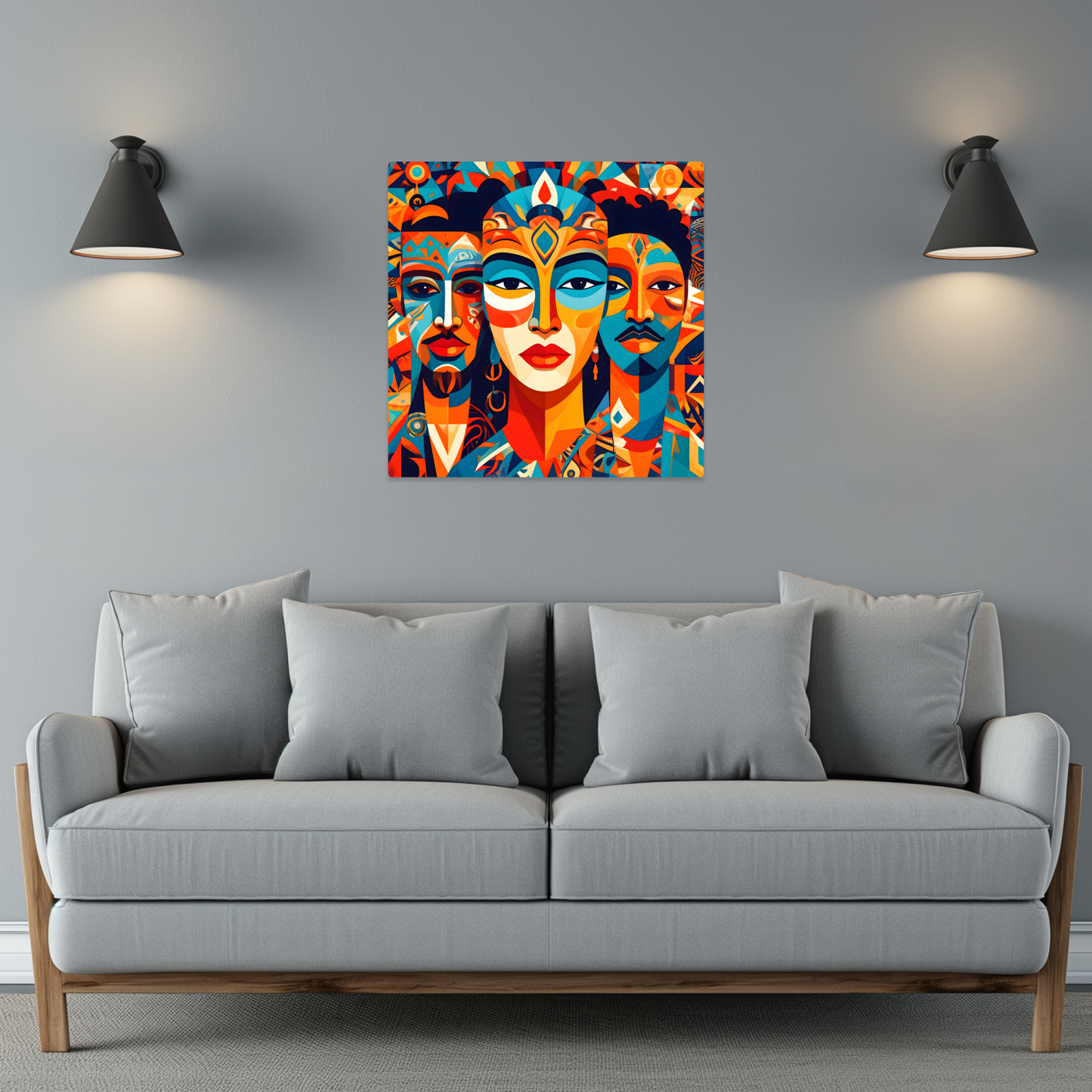 Picasso Style No.P3, Printed On Steel, Unique Image, Vibrant Colours, Highly Detailed, Unique Gift, A Gift That Lasts Forever