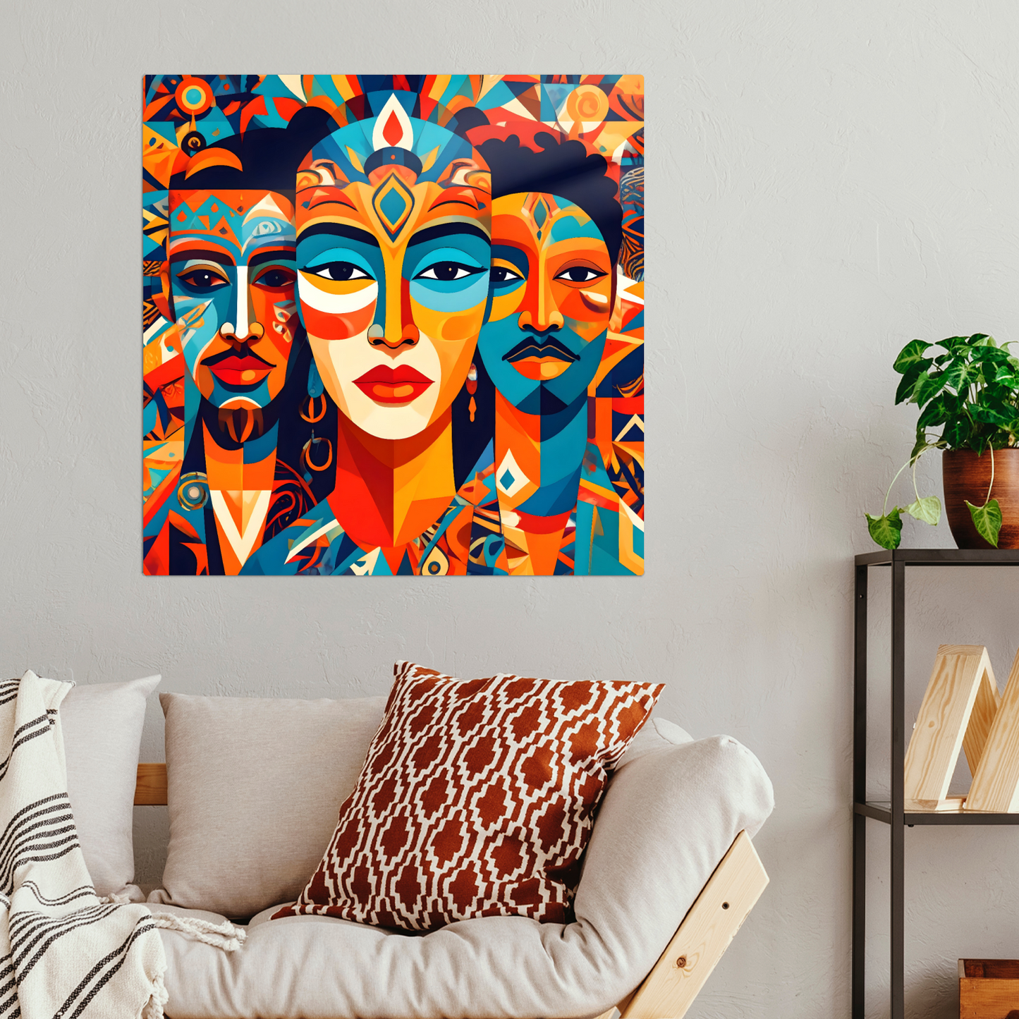 Picasso Style No.P3, Printed On Steel, Unique Image, Vibrant Colours, Highly Detailed, Unique Gift, A Gift That Lasts Forever