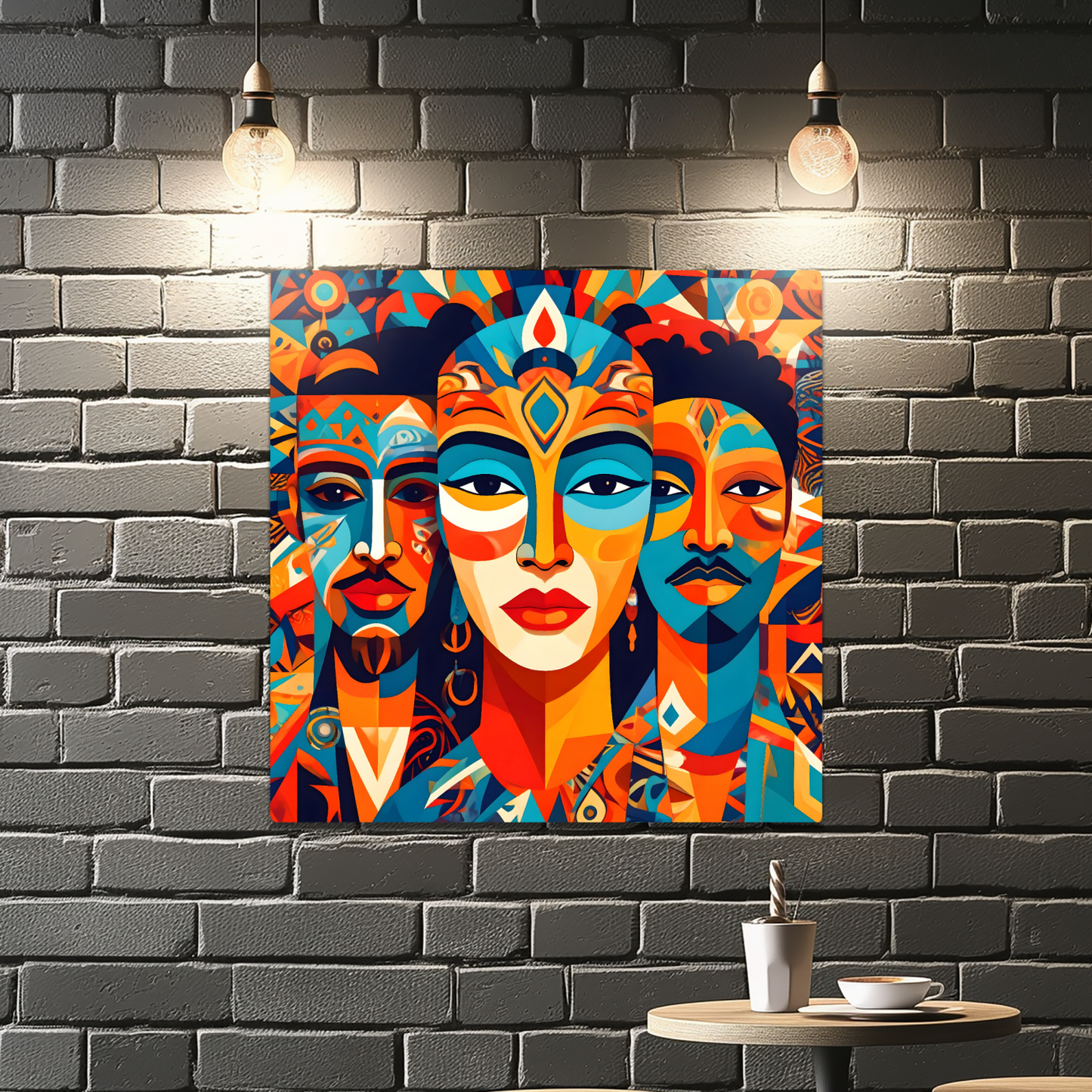 Picasso Style No.P3, Printed On Steel, Unique Image, Vibrant Colours, Highly Detailed, Unique Gift, A Gift That Lasts Forever