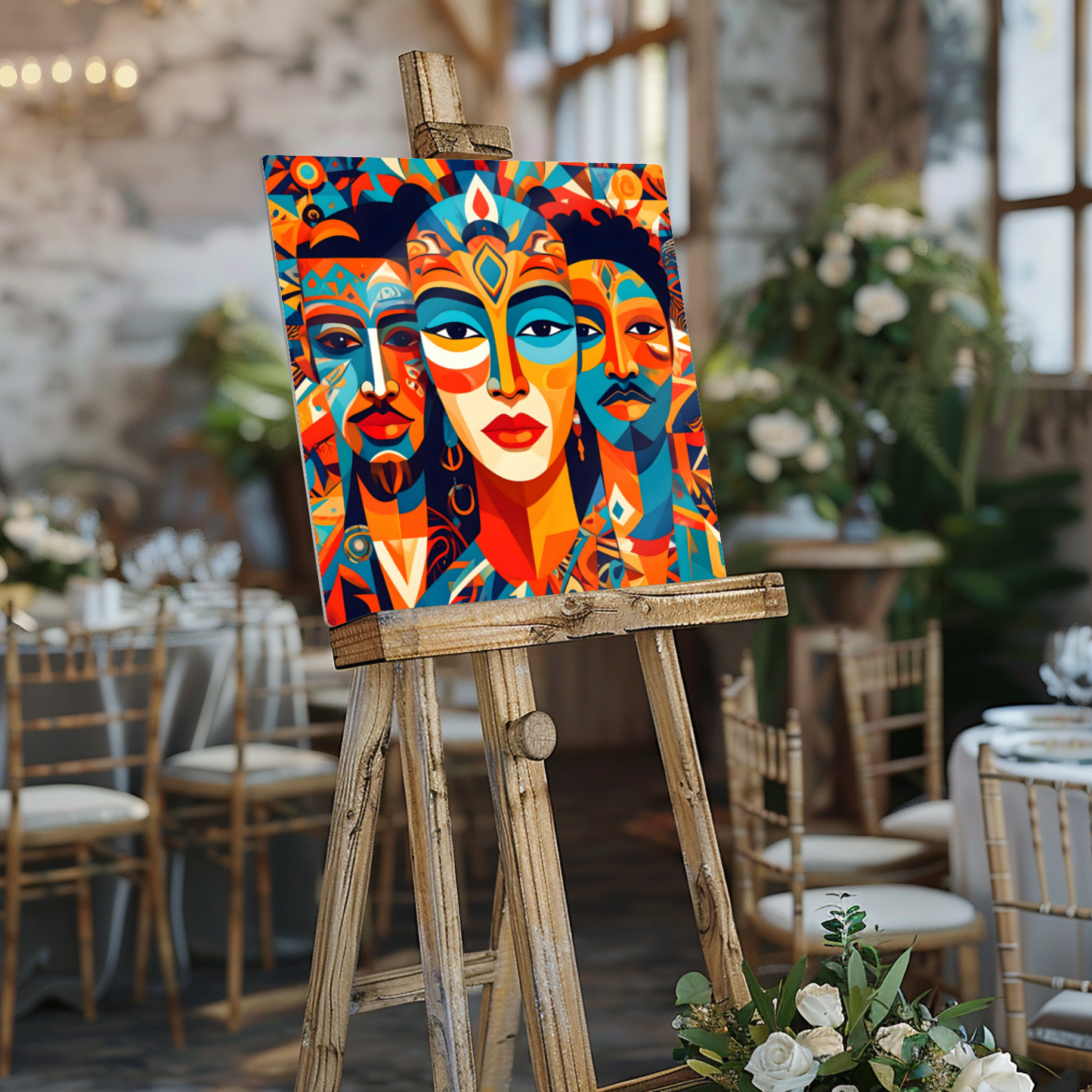 Picasso Style No.P3, Printed On Steel, Unique Image, Vibrant Colours, Highly Detailed, Unique Gift, A Gift That Lasts Forever