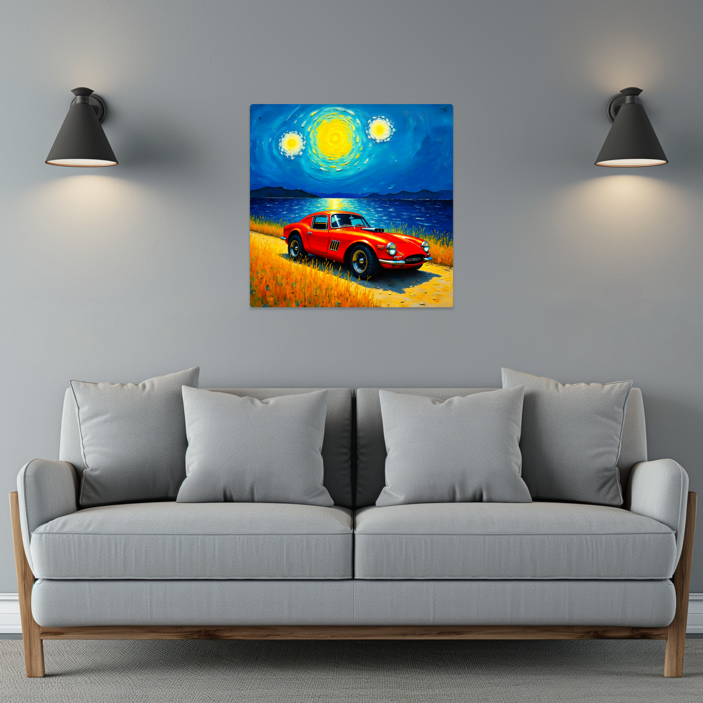 Motor Car No.C1, Printed On Steel, Unique Image, Vivid Colours, Highly Detailed, Great Gift Idea, A Gift That Lasts Forever