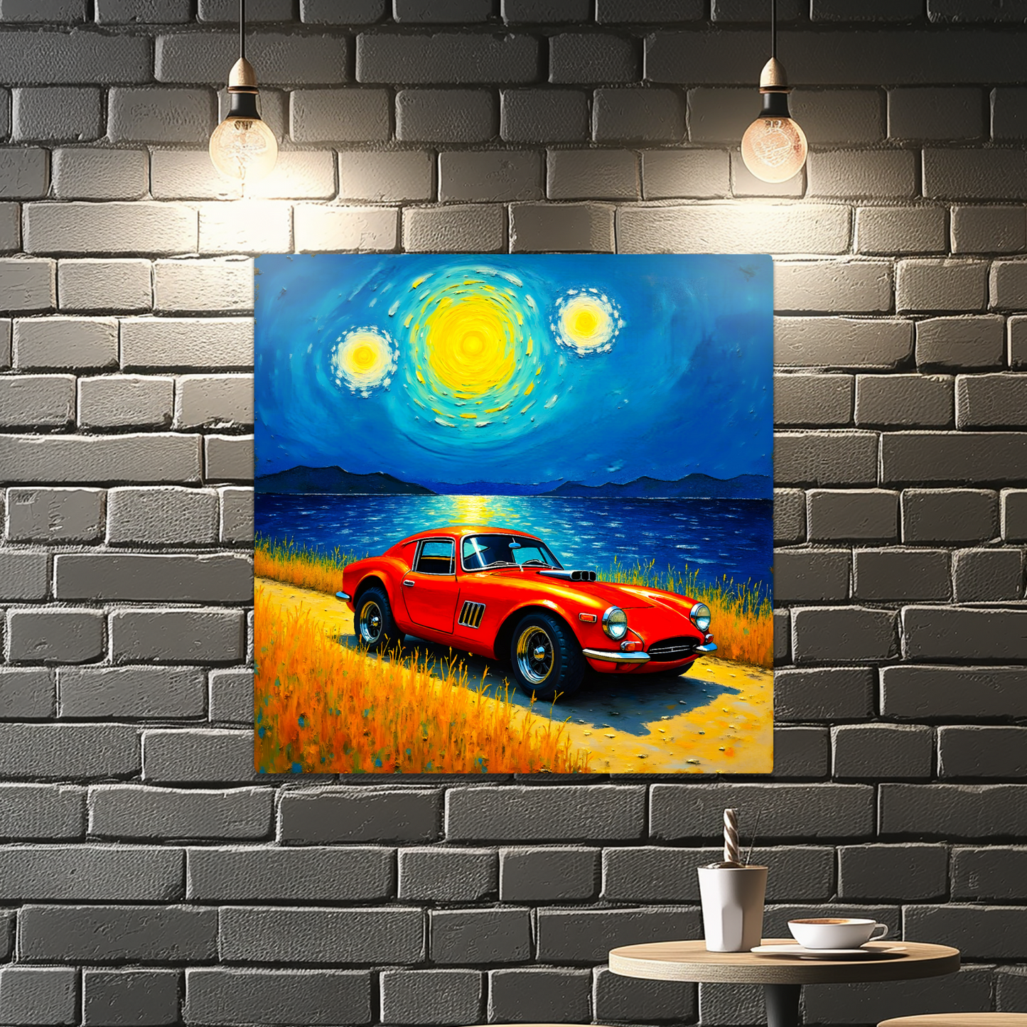 Motor Car No.C1, Printed On Steel, Unique Image, Vivid Colours, Highly Detailed, Great Gift Idea, A Gift That Lasts Forever